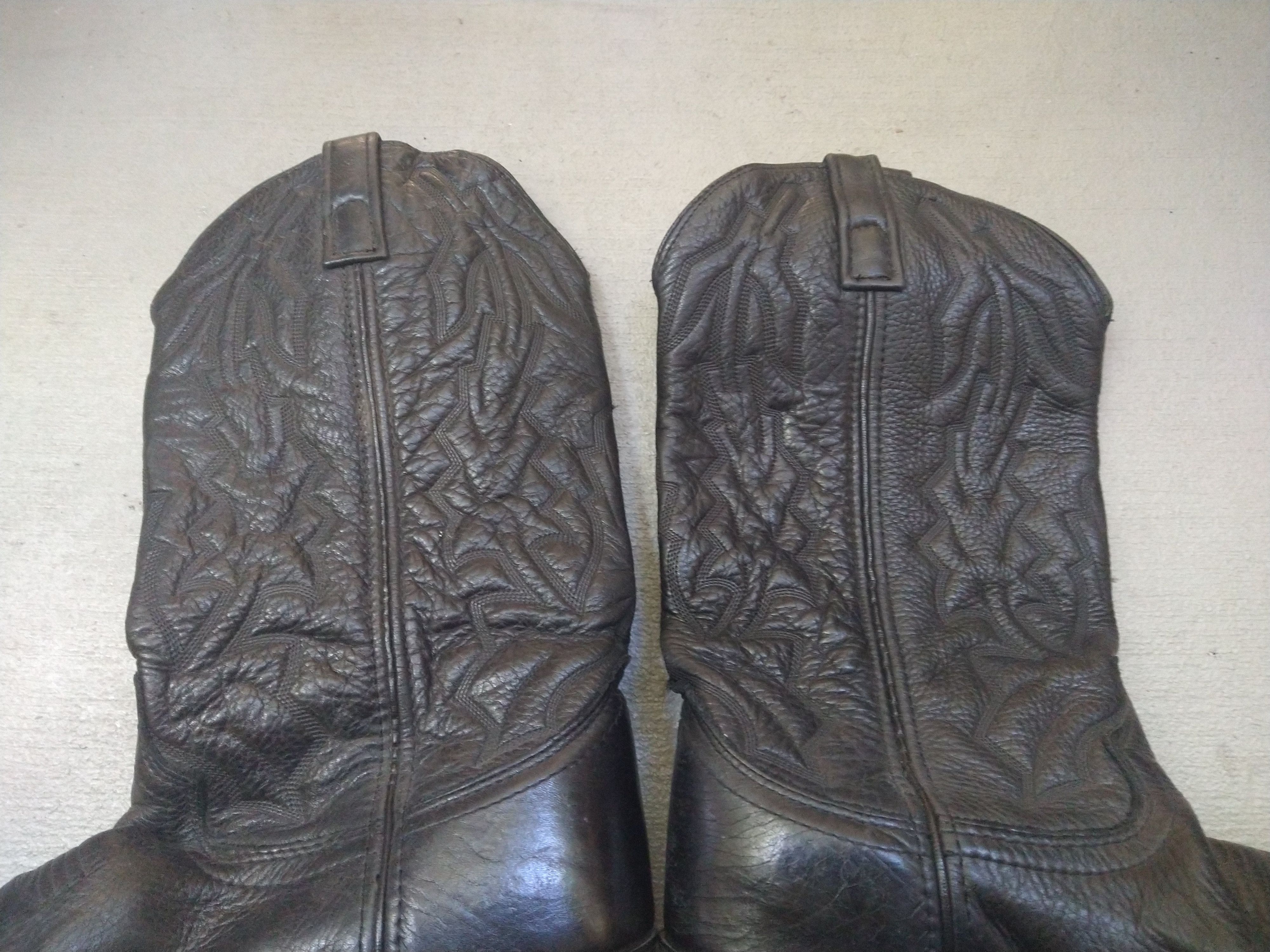Genuine Leather × Vintage Vintage Laredo Cowboy Boots Size 8.5 D Black Leather Western Size US 8.5 / EU 41-42 - 7 Thumbnail