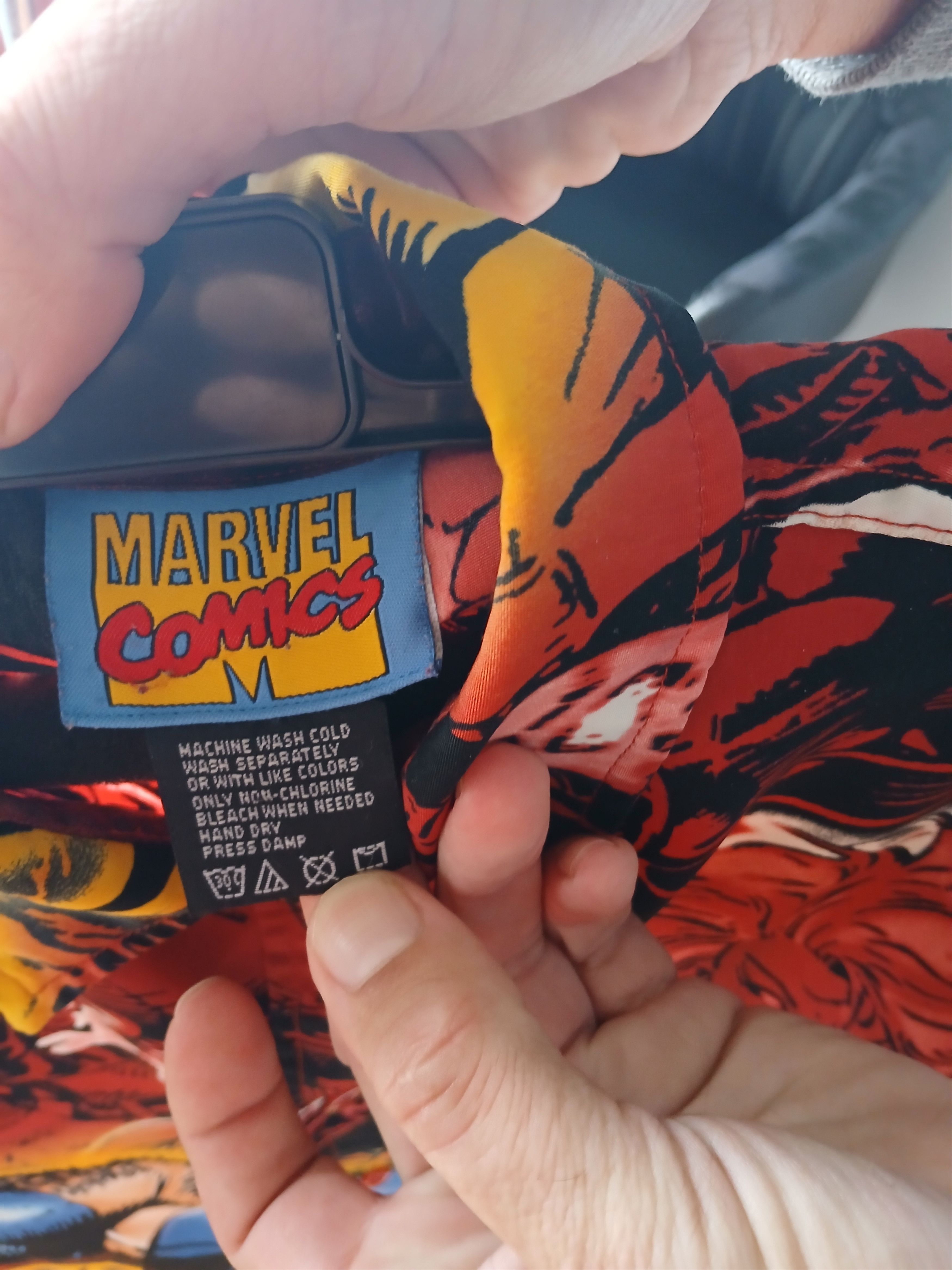 Marvel Comics VINTAGE Marvel X-Men Wolverine 2001 Button Shirt Over Print Size US M / EU 48-50 / 2 - 2 Thumbnail