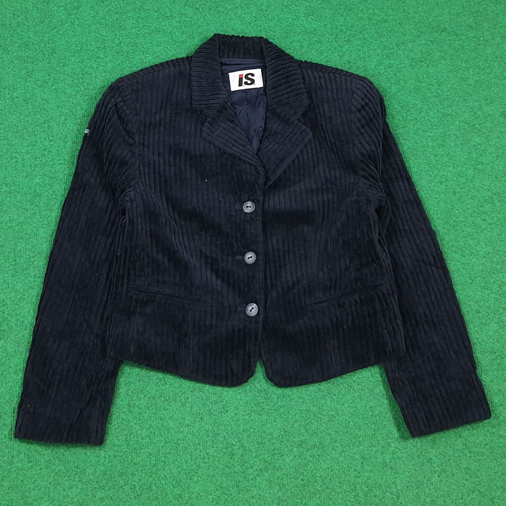 Issey Miyake I.S. Issey Miyake Japan Corduroy Cropped Jacket C303N16 Size M / US 6-8 / IT 42-44 - 1 Thumbnail