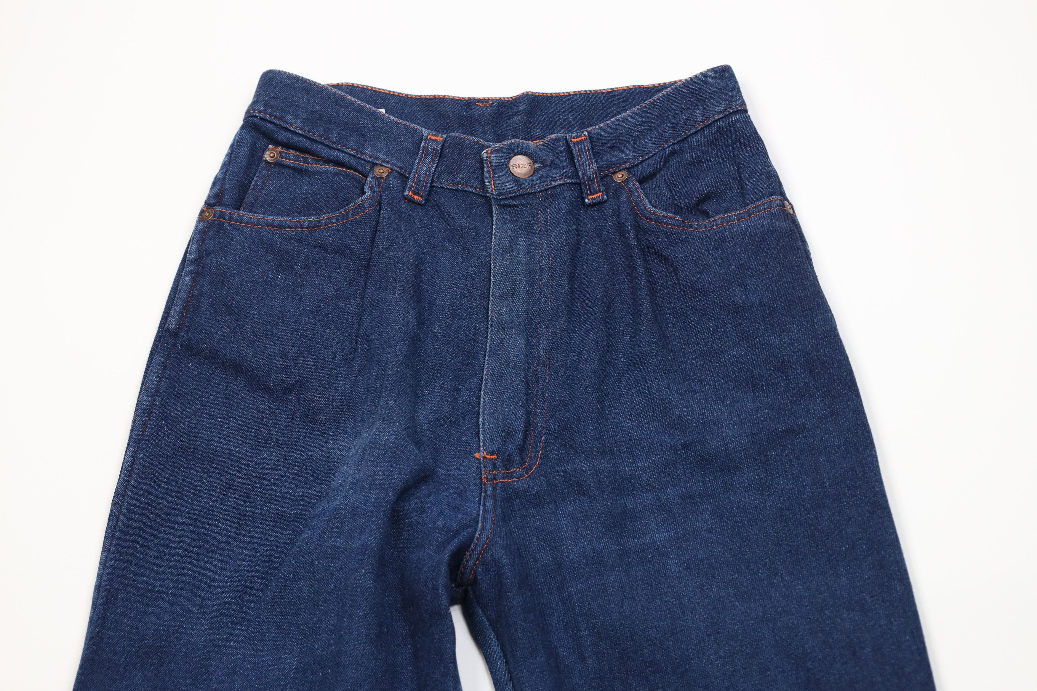 Vintage Vintage 70s Streetwear Flared Wide Leg Denim Jeans Blue USA Size 34" / US 12 / IT 48 - 2 Thumbnail