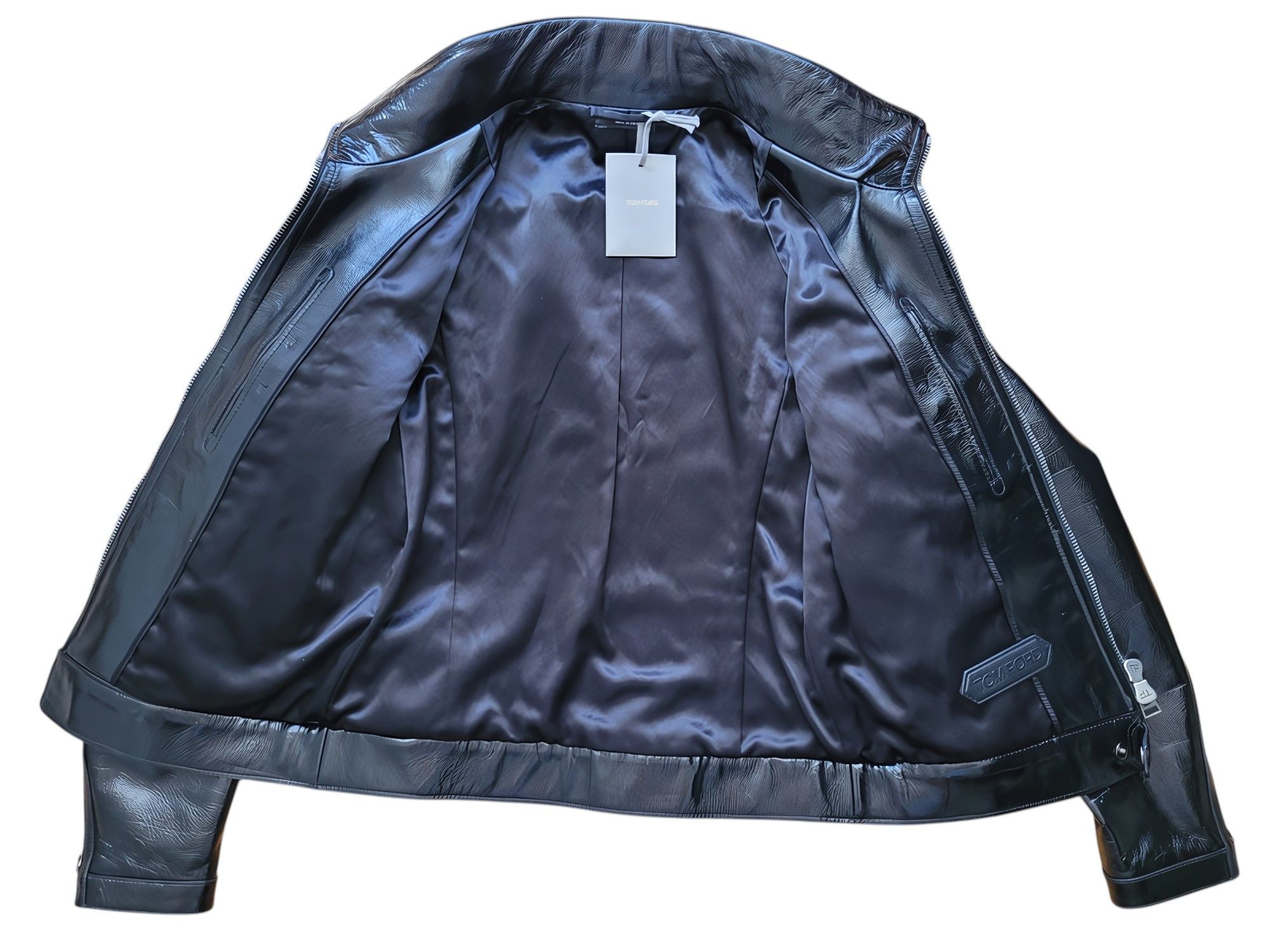 Tom Ford LEATHER BIKER JACKET Size US M / EU 48-50 / 2 - 3 Thumbnail