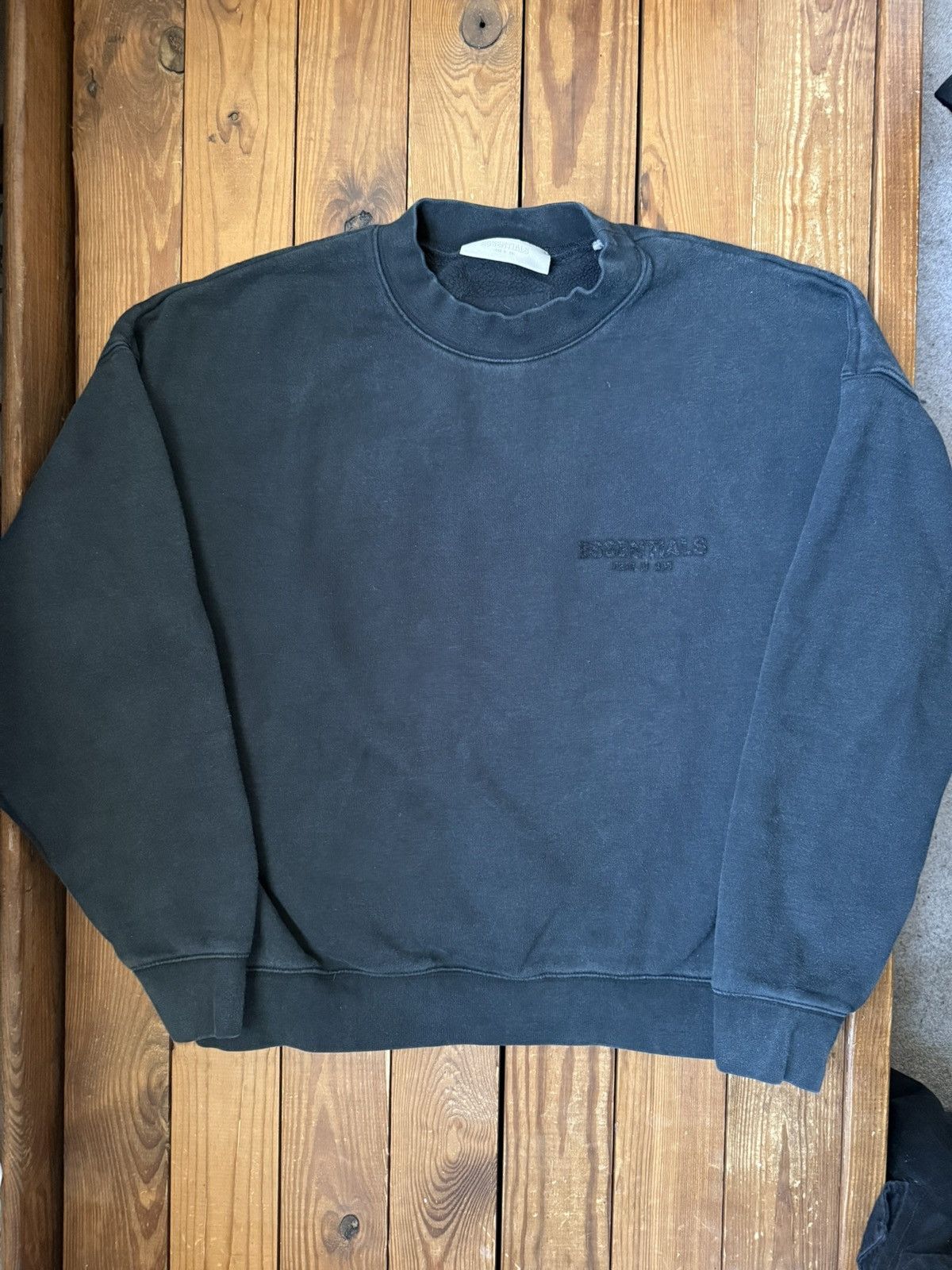 Essentials × Fear of God Fear of God Essential Black Crewneck Sweatshirt Size US L / EU 52-54 / 3 - 2 Thumbnail