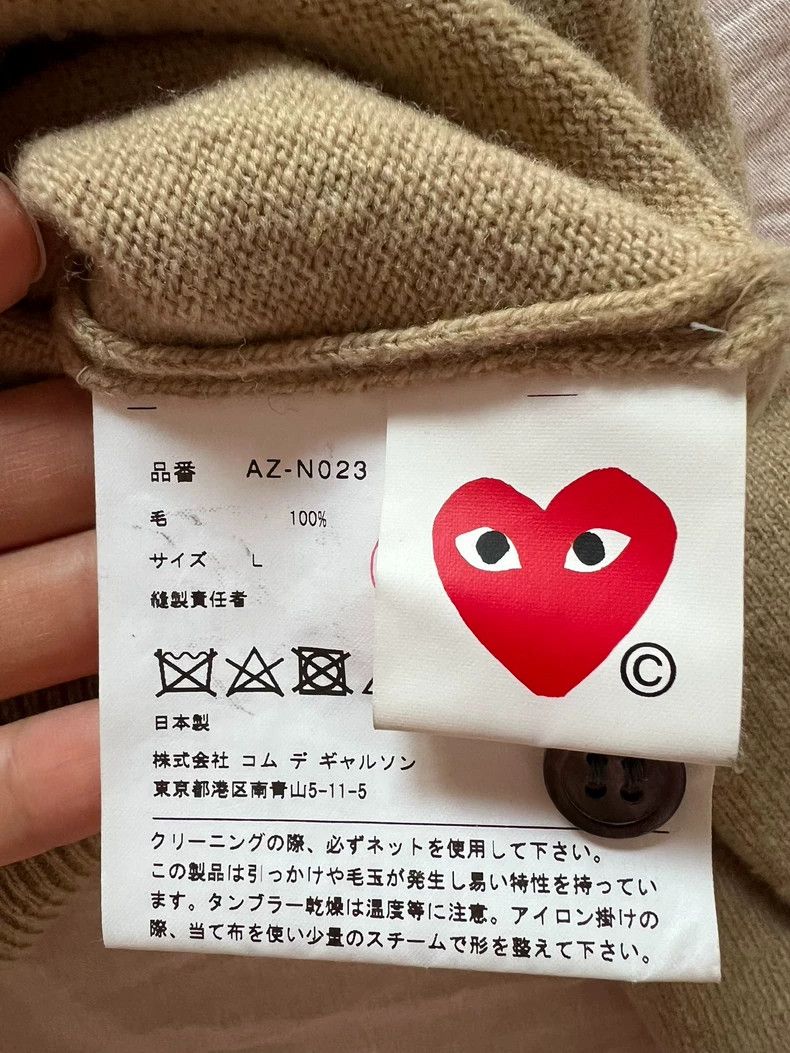 Other Comme Des Garcons PLAY Wool Sweater Size L / US 10 / IT 46 - 5 Thumbnail