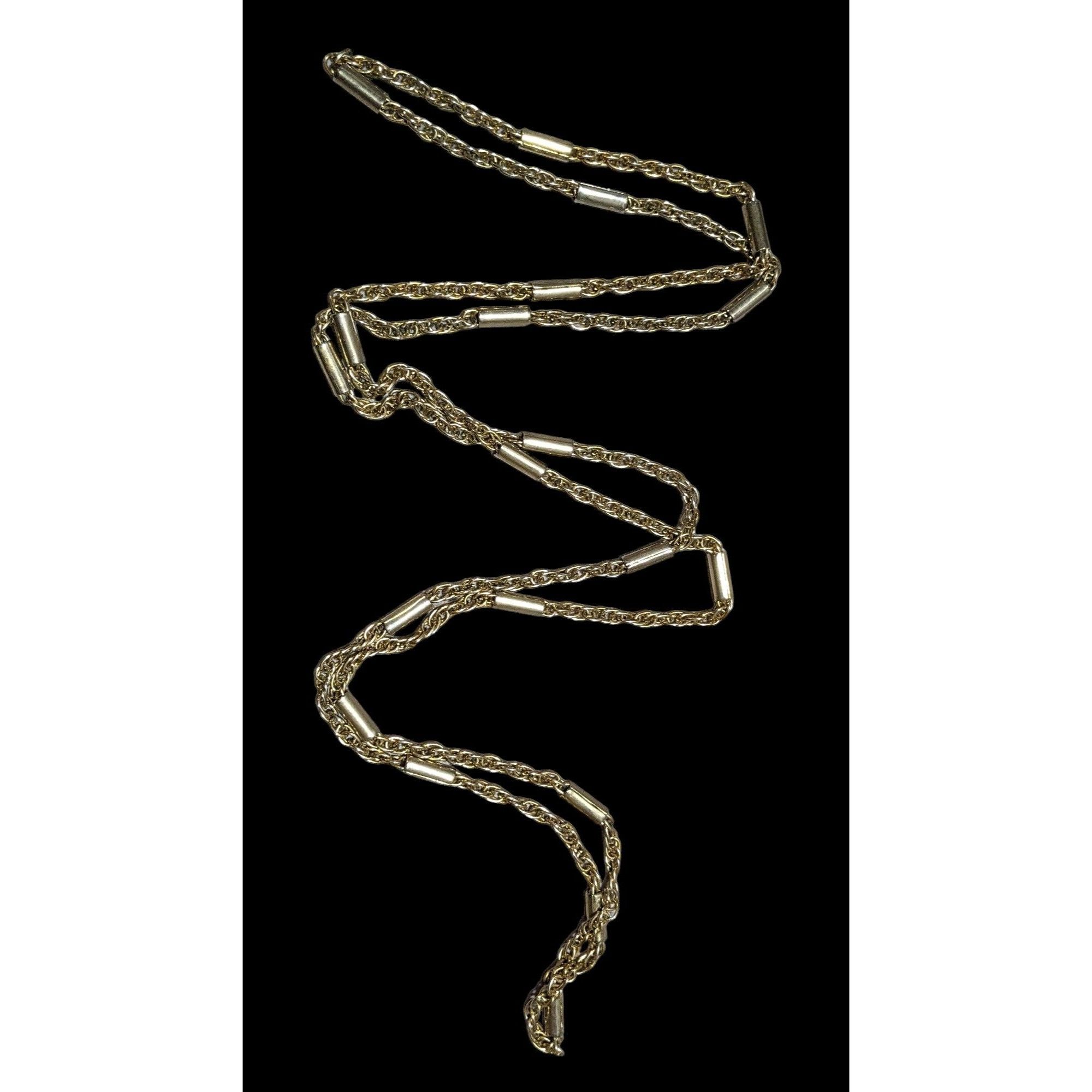Other Gold Abstract Pillar Link Chain Necklace Size ONE SIZE - 1 Thumbnail