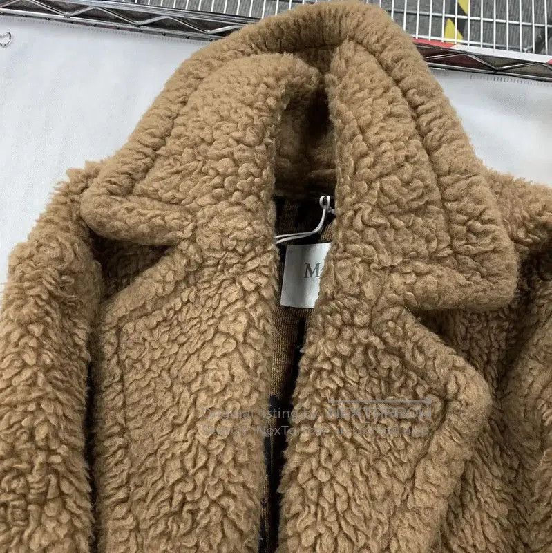 Max Mara MaxMara Brown Alpaca Wool Women's Coat . Size XS / US 0-2 / IT 36-38 - 3 Thumbnail