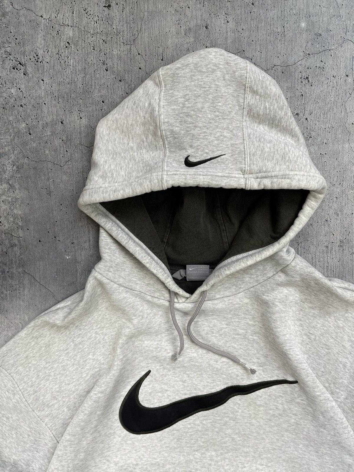 Nike × Vintage Vintage Nike center swoosh hoodie worn by Travis Scott y2k Size US XXL / EU 58 / 5 - 9 Thumbnail