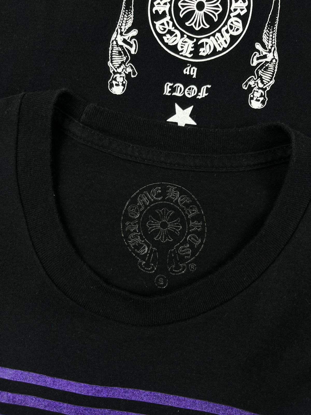 Chrome Hearts Foti Dog Skull Purple Longsleeve Tshirt