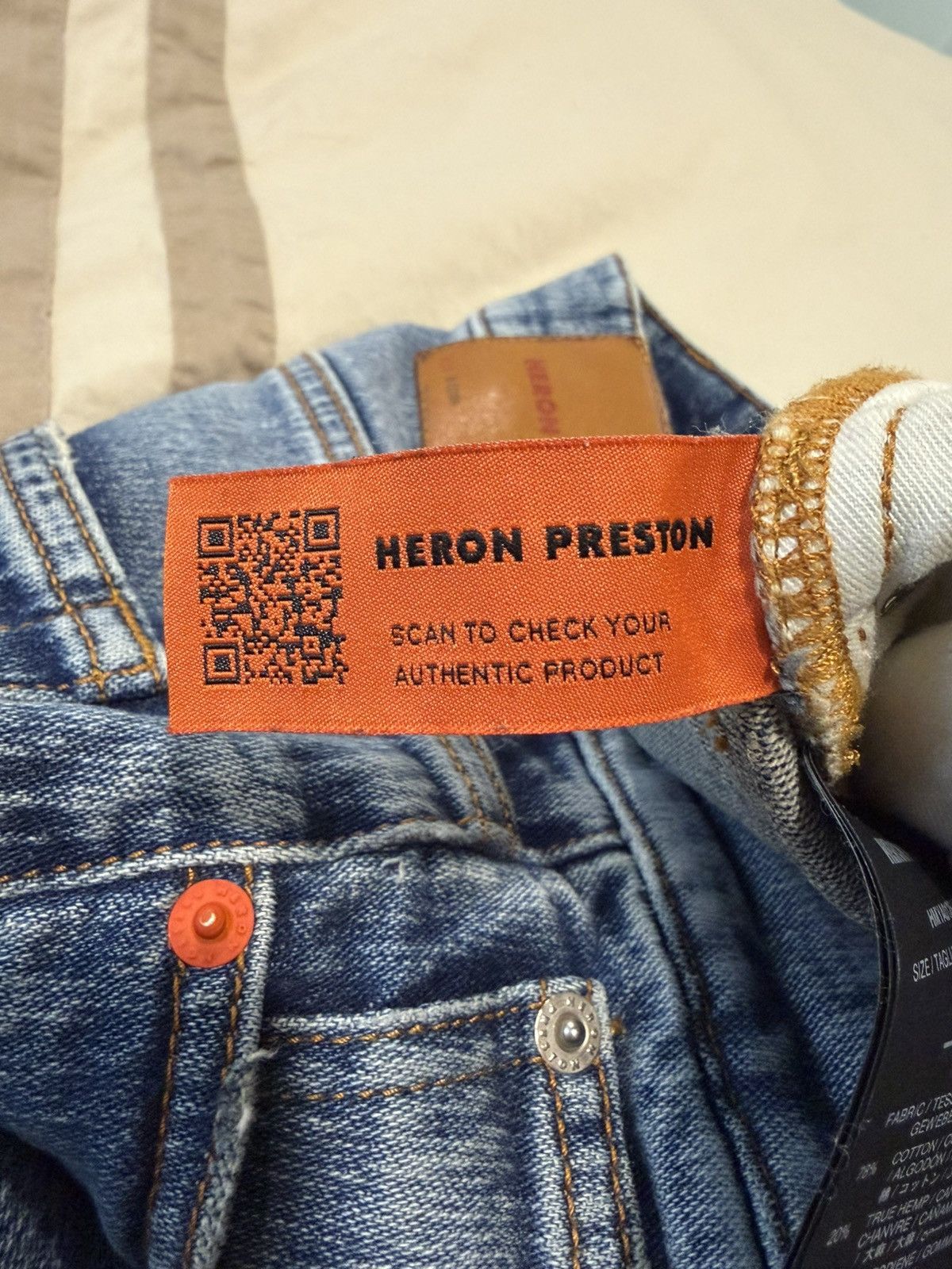 Heron Preston 100% authentic heron preston denim jeans Size US 32 / EU 48 - 10 Thumbnail