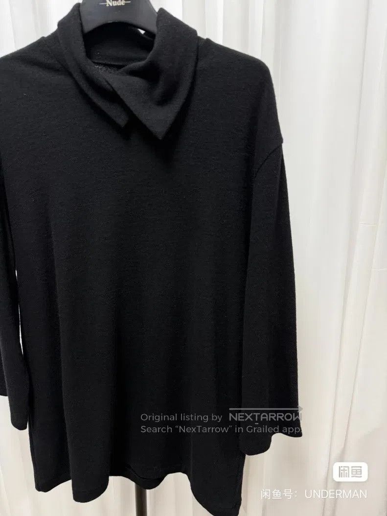Yohji Yamamoto Yohji Yamamoto High-neck wool knit sweater| Size US L / EU 52-54 / 3 - 3 Thumbnail