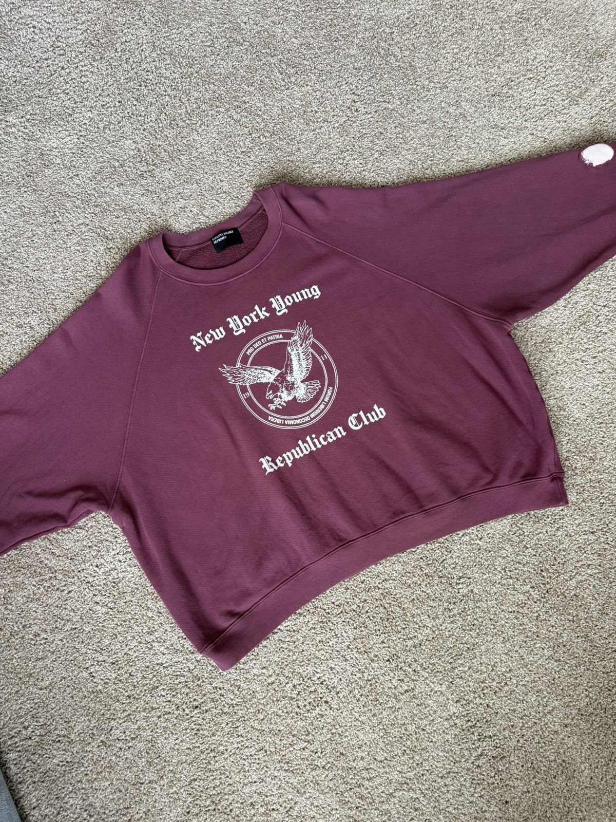 Enfants Riches Deprimes ERD NY Young Republican Club Raglan Crewneck Sweater XXL Size US XXL / EU 58 / 5 - 12 Thumbnail