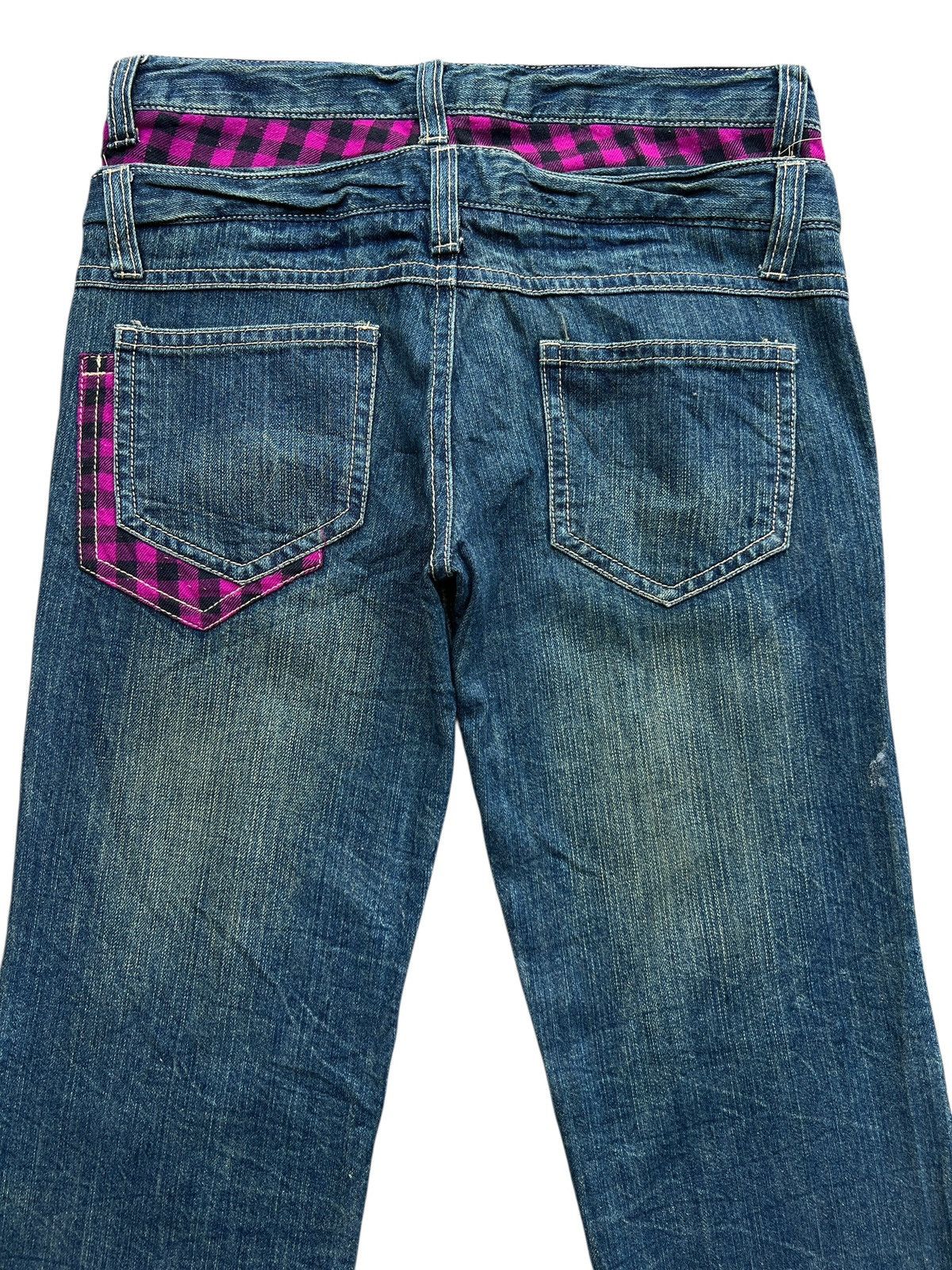 Japanese Brand Double Waist Japan Pleated Straight Denim Jeans 31x31.5 Size US 31 - 4 Thumbnail