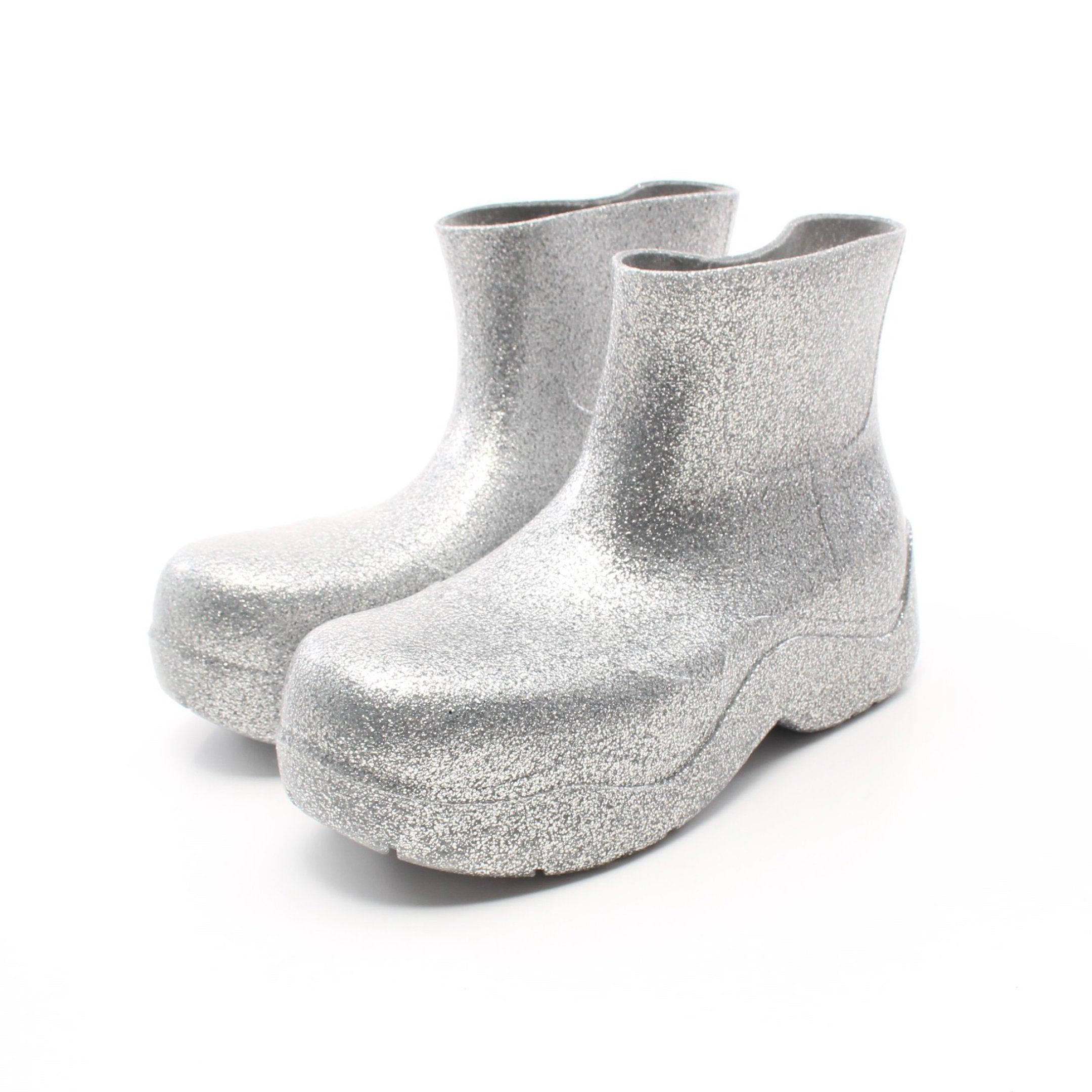 PUDDLE BOOT Rain Shoes Rubber Silver Rame