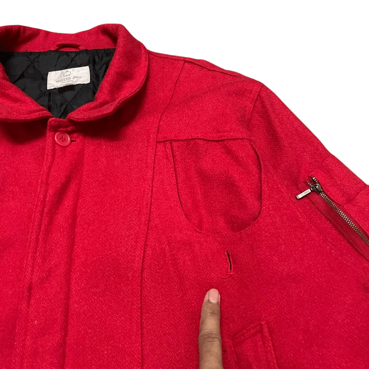 Japanese Brand Vintage Master Jim Wool Bomber Jacket Size US M / EU 48-50 / 2 - 7 Thumbnail