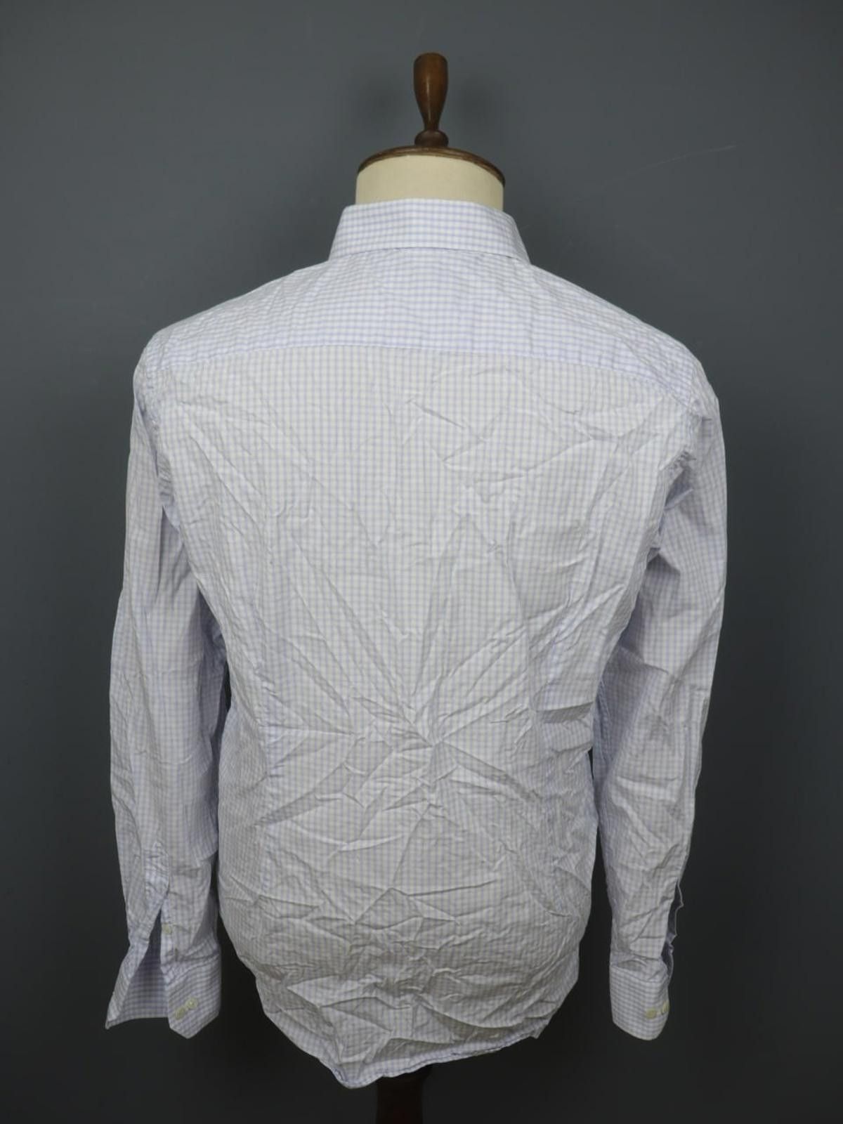 Eton Eton Blue Check 100% Cotton Collared Shirt Size 42 Size 38R - 2 Thumbnail