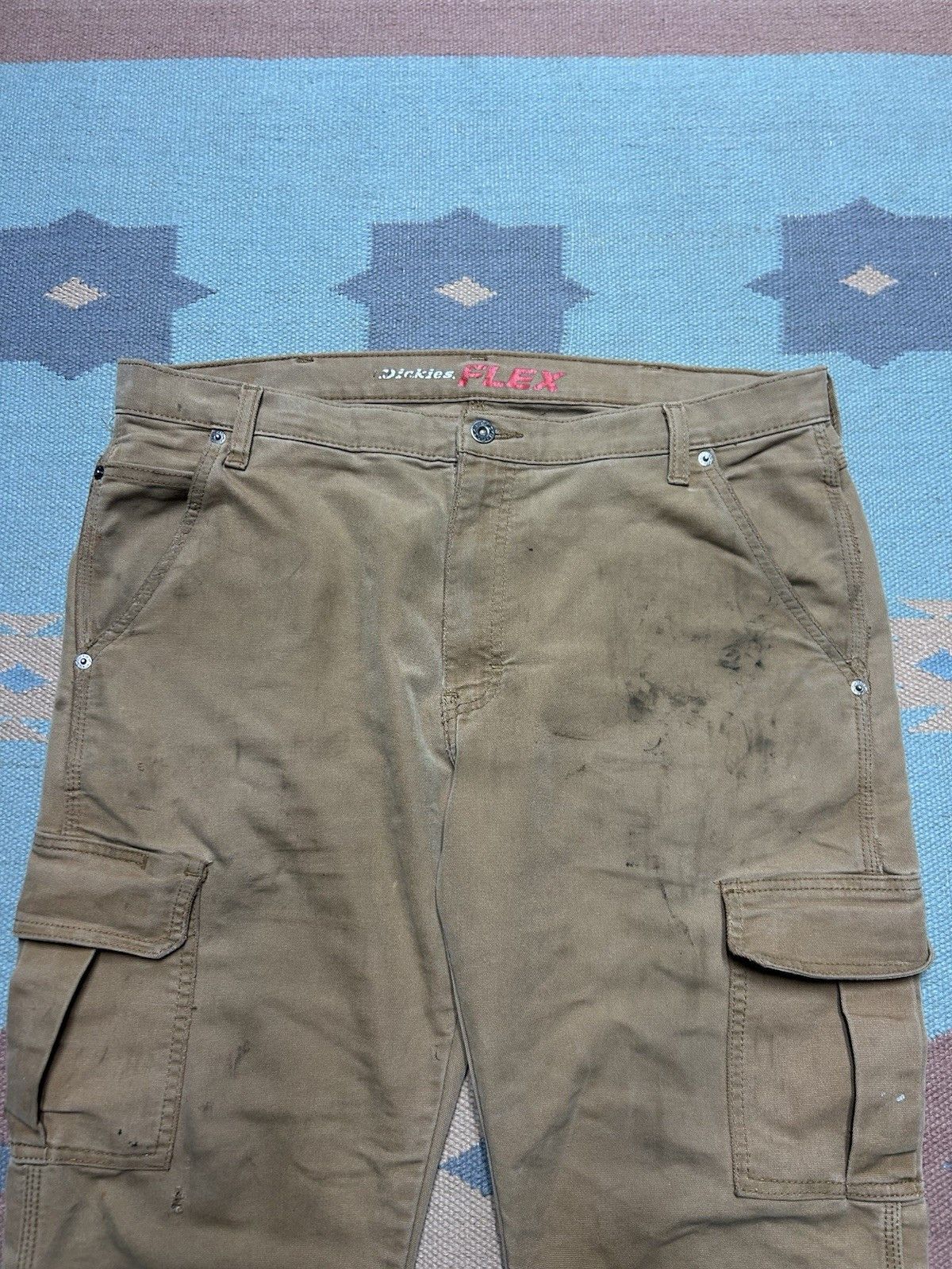 Vintage Dickies flex canvas cargo pants grunge workwear skater 38x28 Size US 38 / EU 54 - 8 Thumbnail