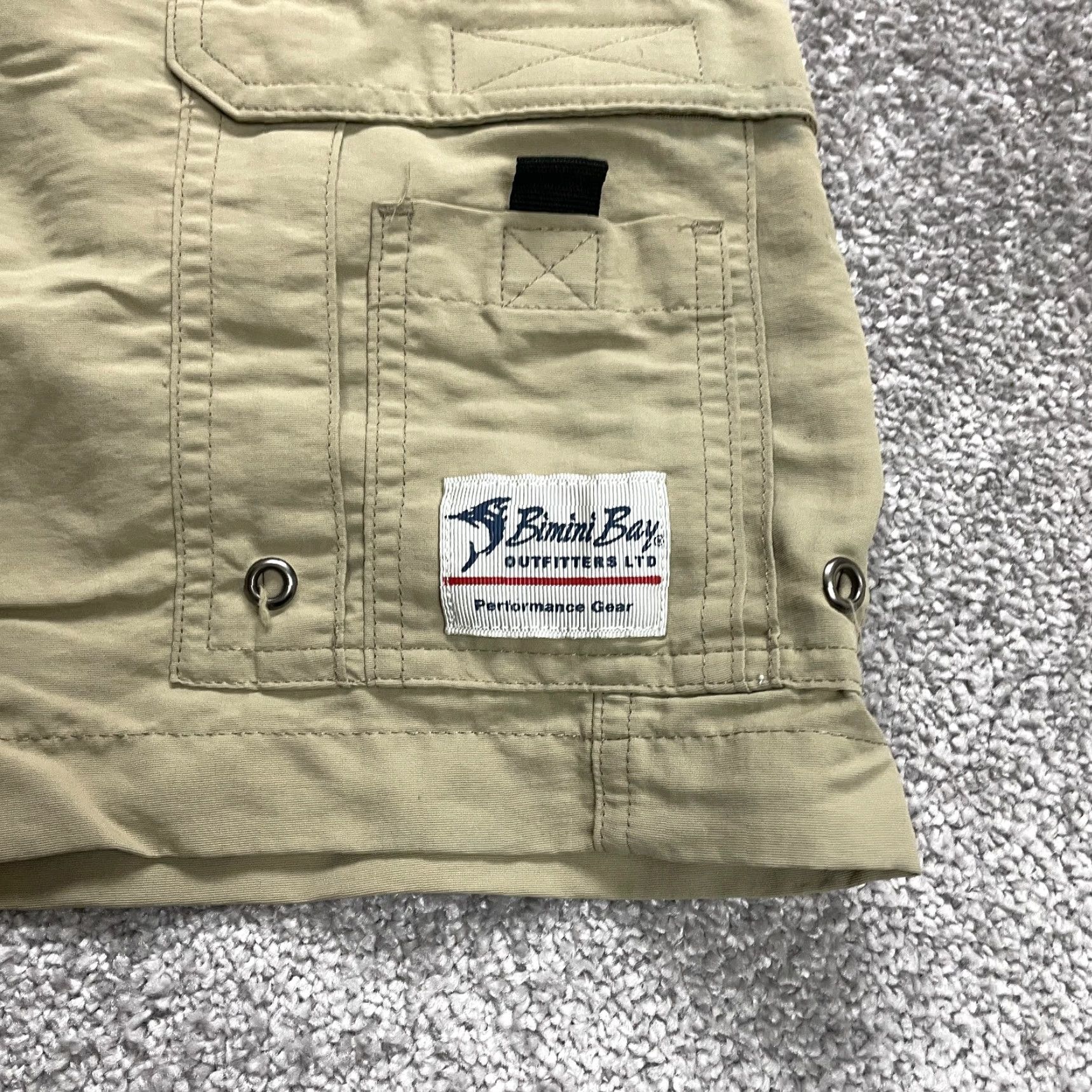 Vintage Bimini Bay Cargo Shorts Men's Brown Nylon Outdoor 32 Regular Inseam 7" Casual Sports Size US 32 / EU 48 - 4 Thumbnail