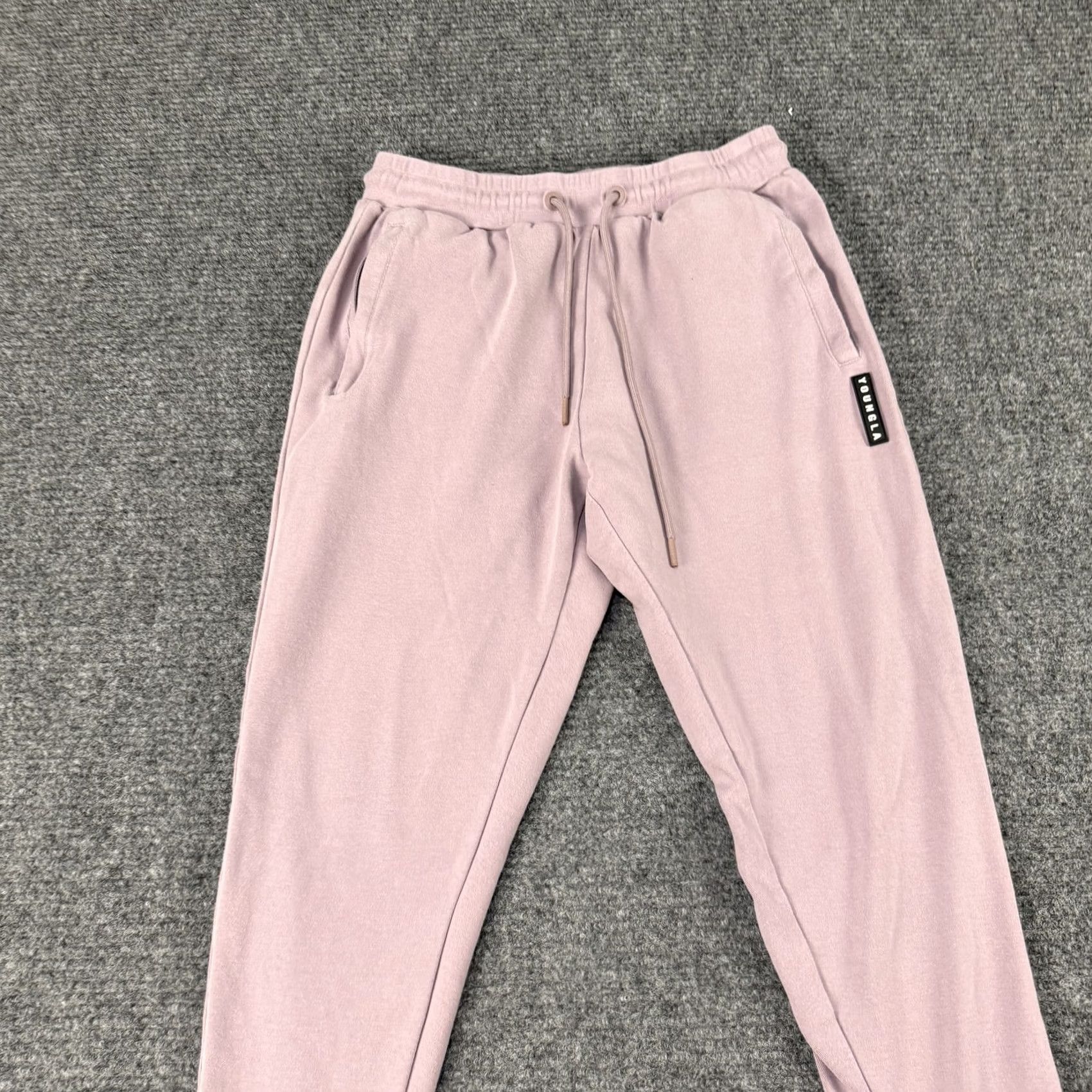 YoungLA YoungLA Pants Womens XL Purple Joggers Tapered Drawstring Zipper Pockets Comfy Size 40" / US 18 - 2 Thumbnail