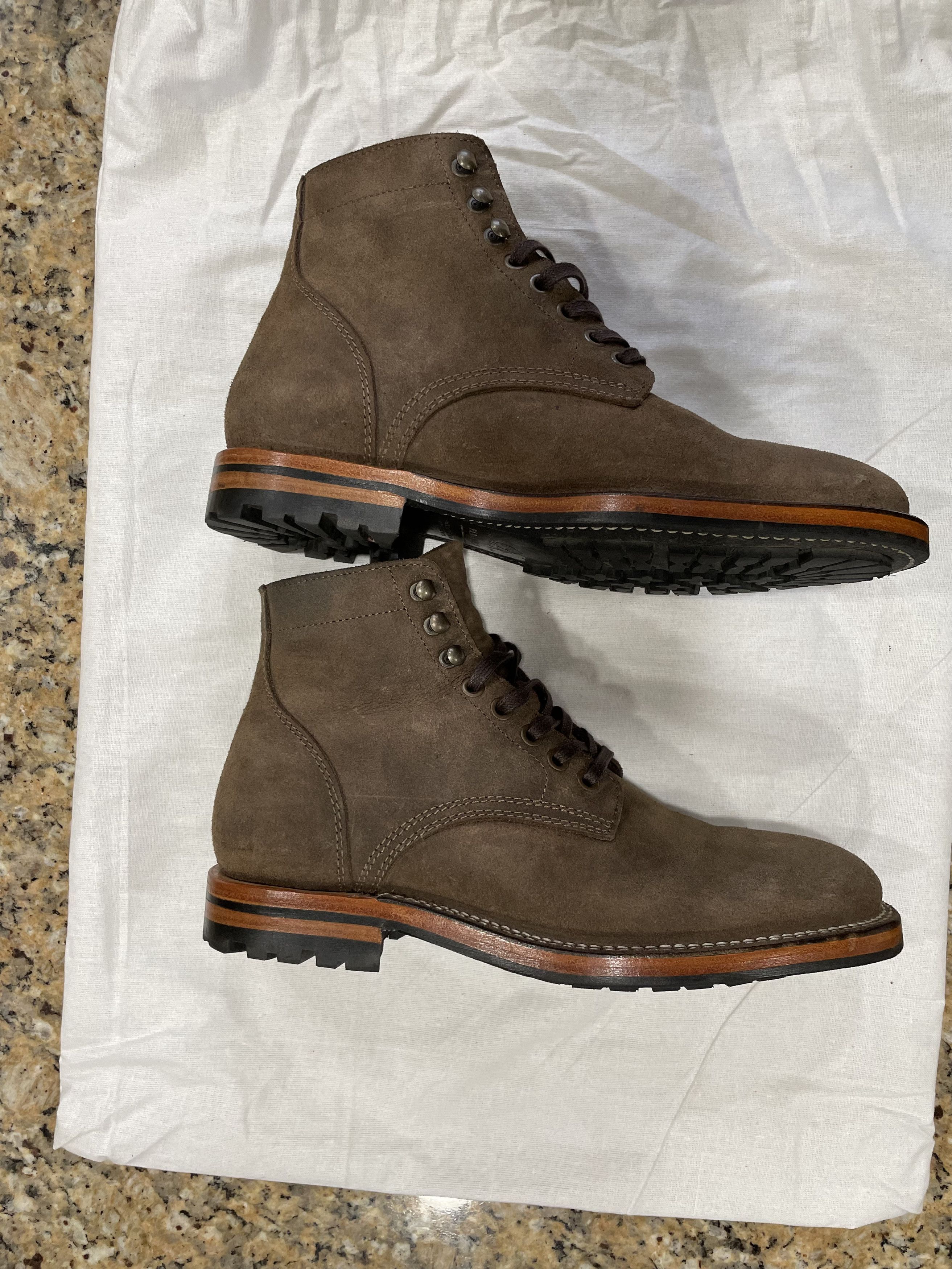 Parkhurst Parkhurst Allen Stitchdown in C.F. Stead Stone Waxed Mohawk Size US 8.5 / EU 41-42 - 3 Thumbnail