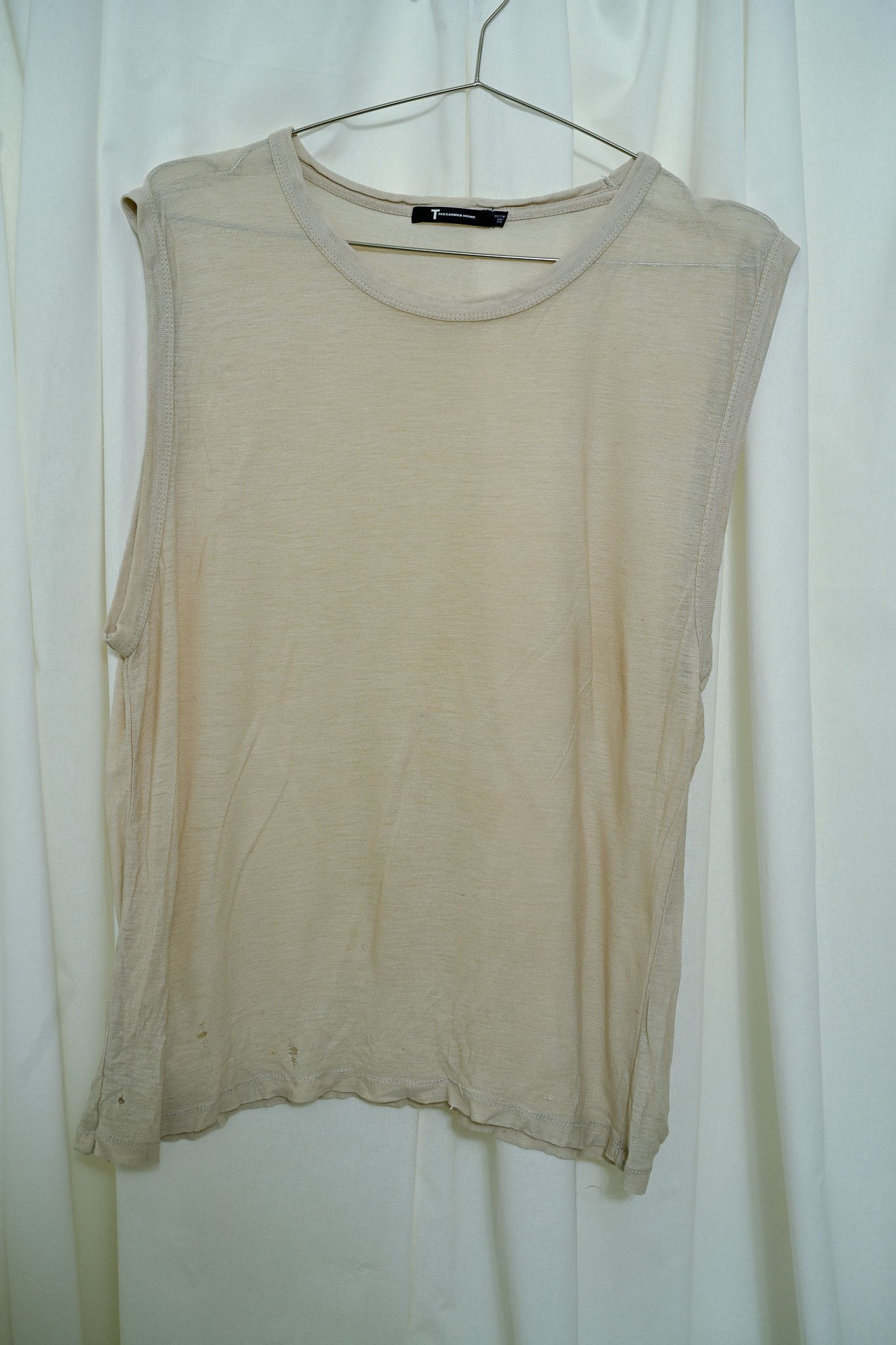 T by Alexander Wang Muscle Tank in Bone Size US XS / EU 42 / 0 - 1 Thumbnail