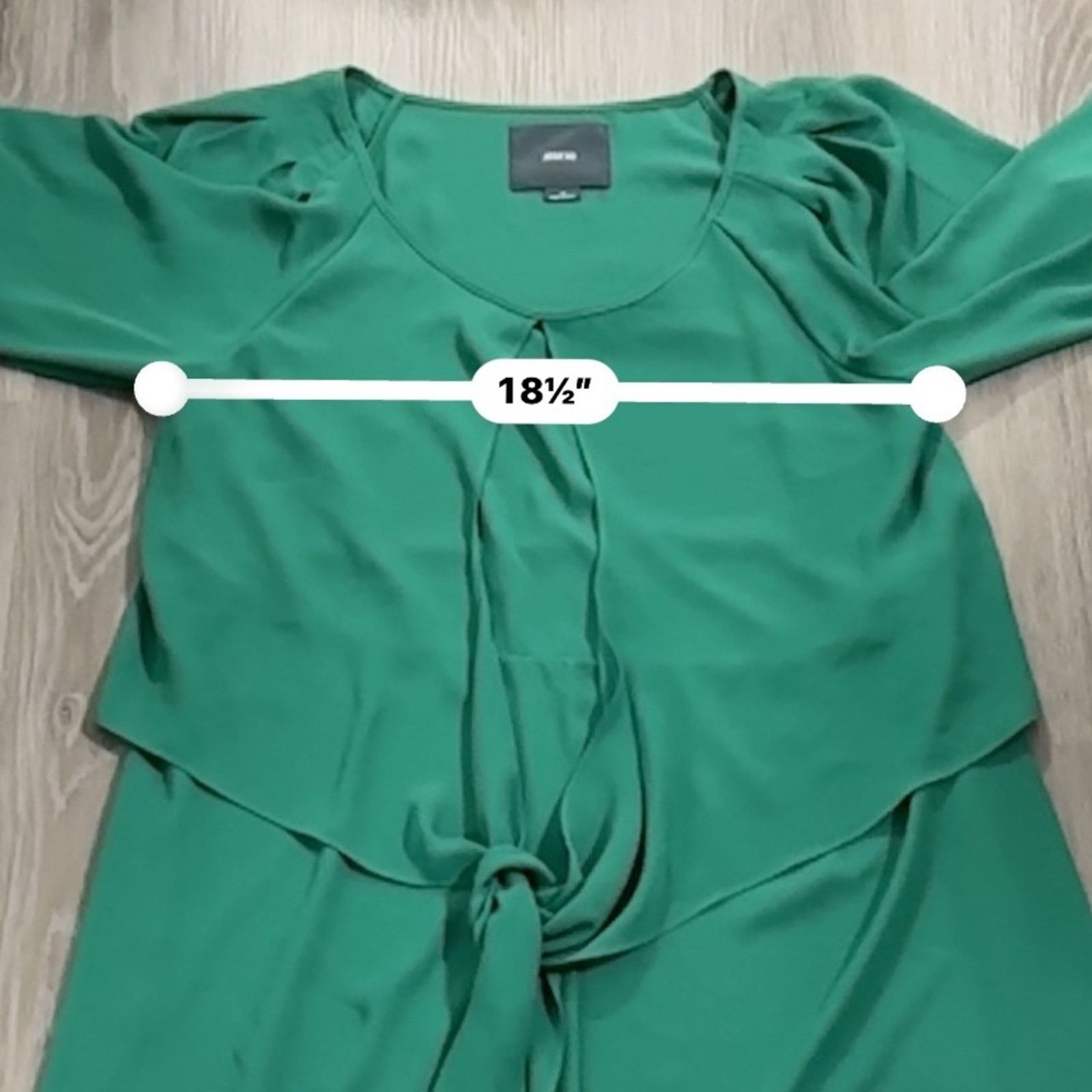 Anthropologie Anthropologie Maeve Valparaiso Green Tie Front Midi Dress Size L / US 10 / IT 46 - 8 Thumbnail