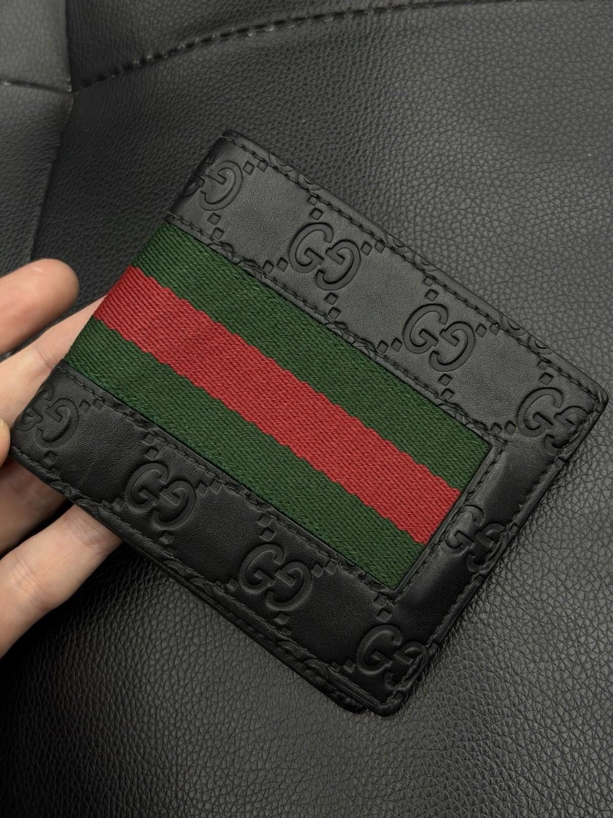 Gucci GUCCI Guccissima Web Compact Wallet Bifold Leather Mens Size ONE SIZE - 7 Thumbnail
