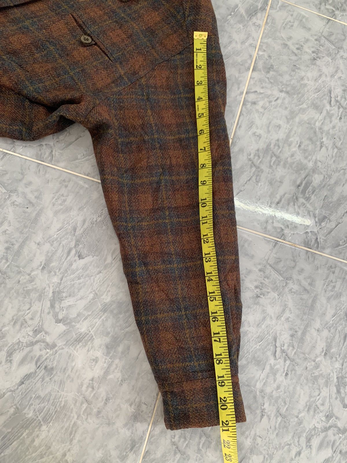 Burberry Burberrys Wool Checkered Style Button Jacket Size M / US 6-8 / IT 42-44 - 10 Thumbnail