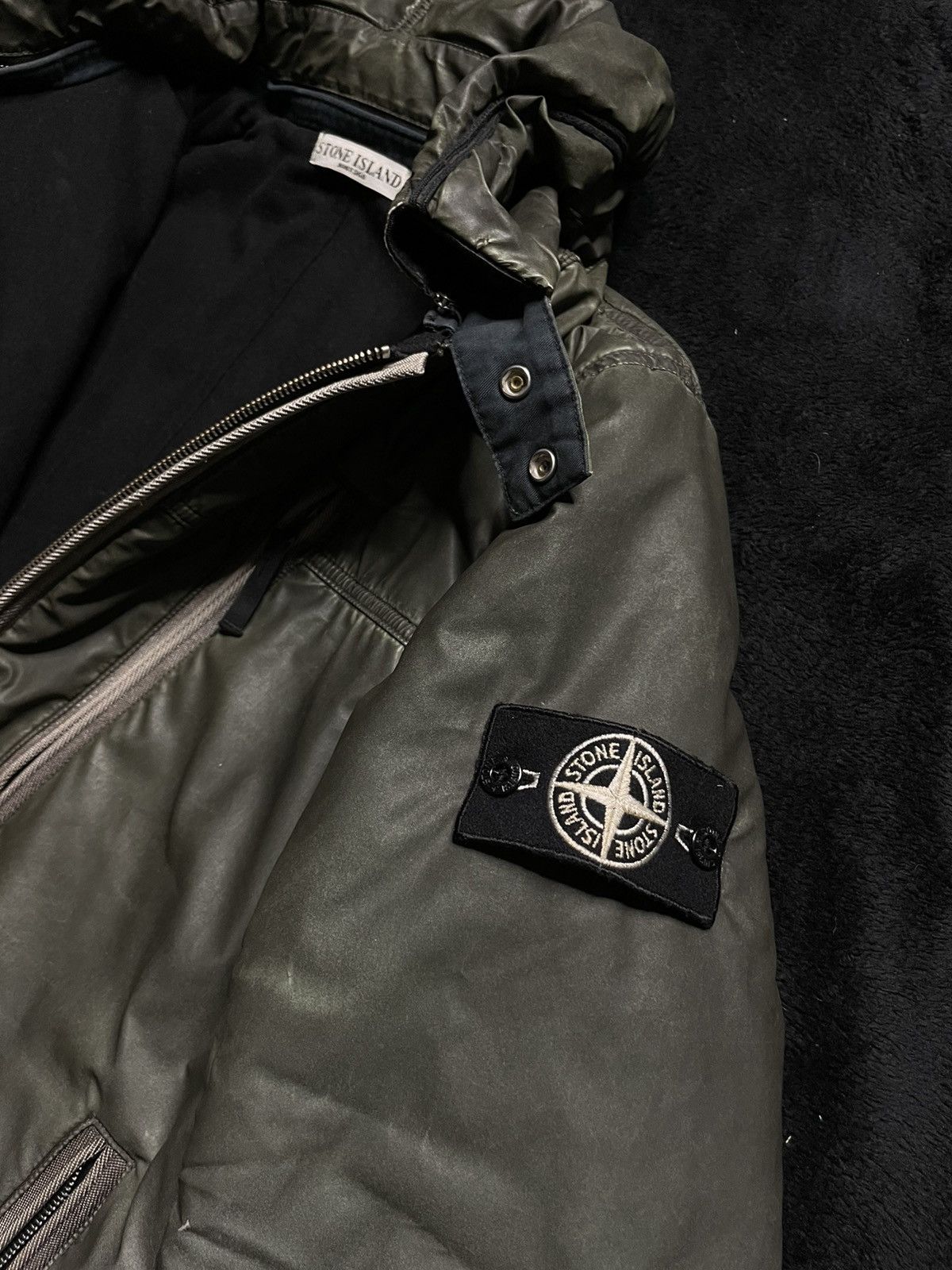 Stone Island AW2010 Archive Stone Island Liquid Reflective Bomber Jacket Size US XL / EU 56 / 4 - 7 Thumbnail
