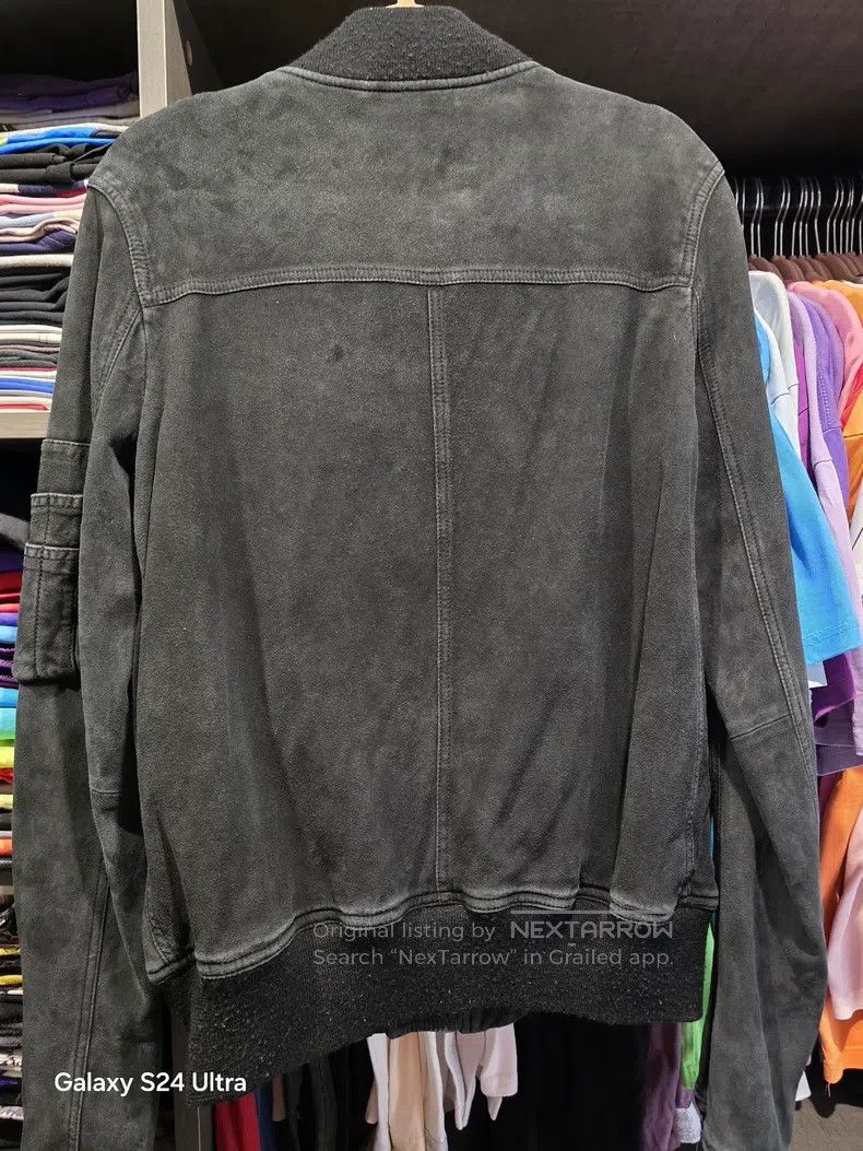 Rick Owens RICK OWENS Water-washed suede Bomber jacket Size US XS / EU 42 / 0 - 2 Thumbnail