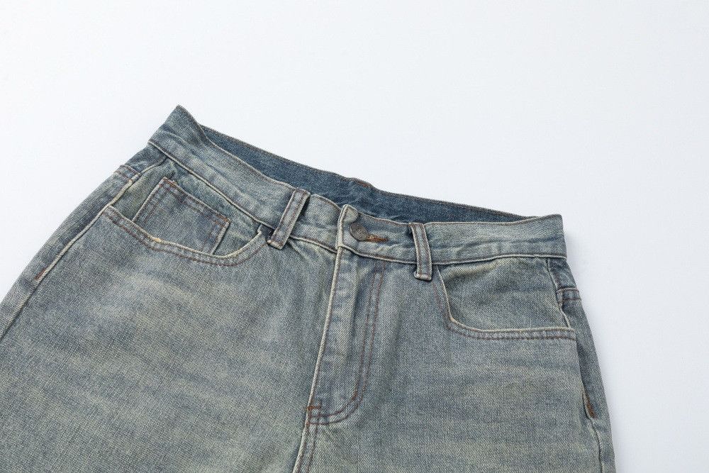 Vintage Retro punk washed distressed ripped jeans for men Size US 32 / EU 48 - 3 Thumbnail