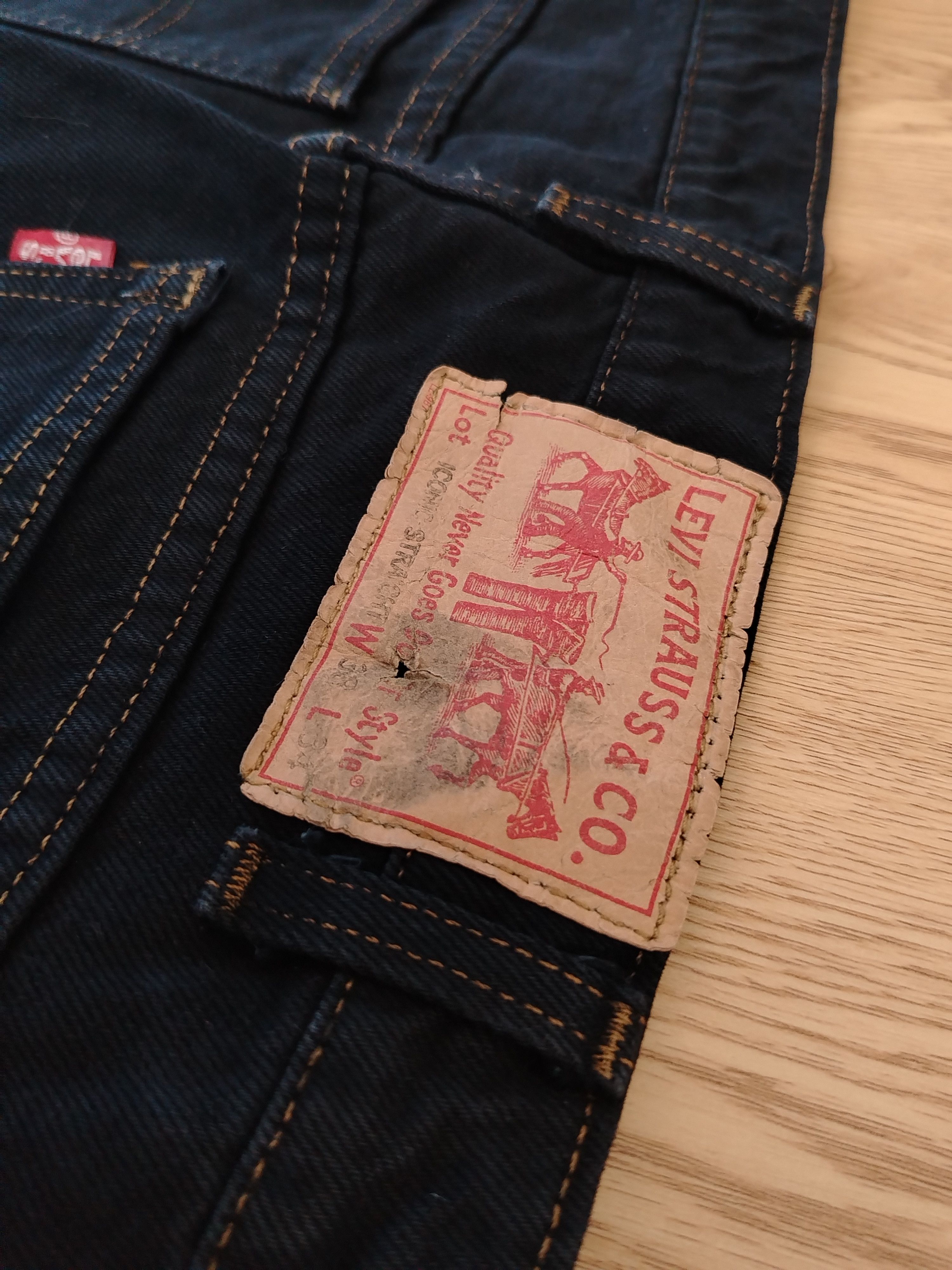 Levi's Levis 517 Jeans Bootcut Super Black USA Size US 31 - 16 Thumbnail