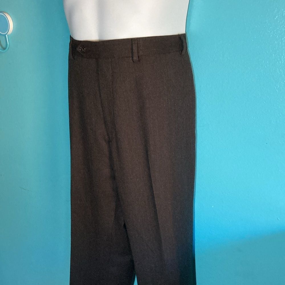Ralph Lauren Lauren Ralph Lauren Mens 38 X 32 Brown Wool Dress Trousers Size US 38 / EU 54 - 5 Thumbnail