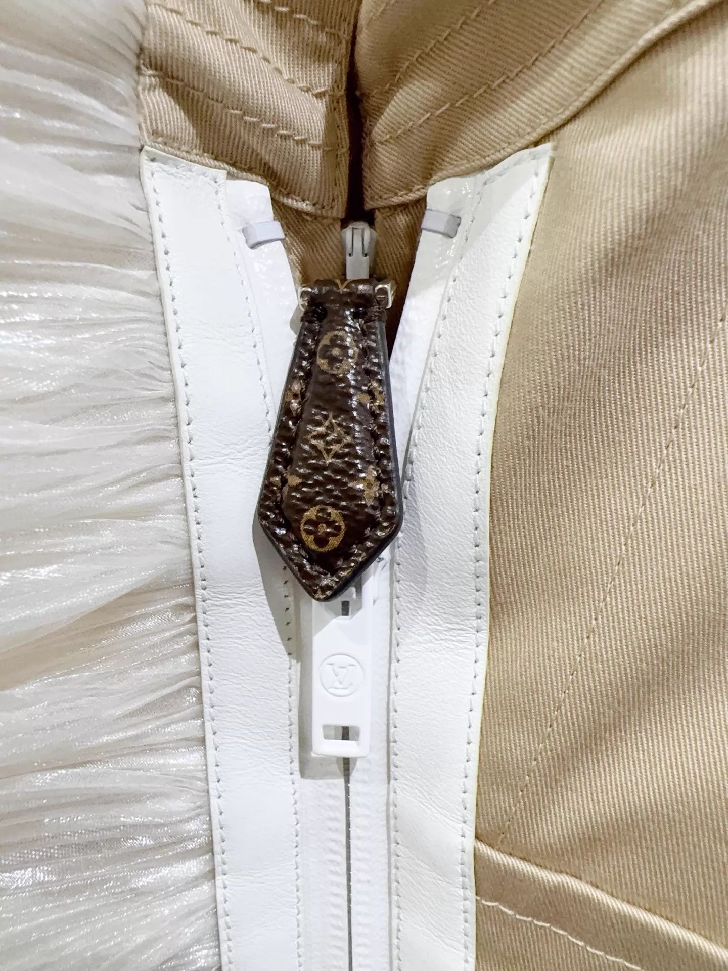 Louis Vuitton Lv Khaki Long Trench Coat 34 O/S NWT Size XS / US 0-2 / IT 36-38 - 3 Thumbnail