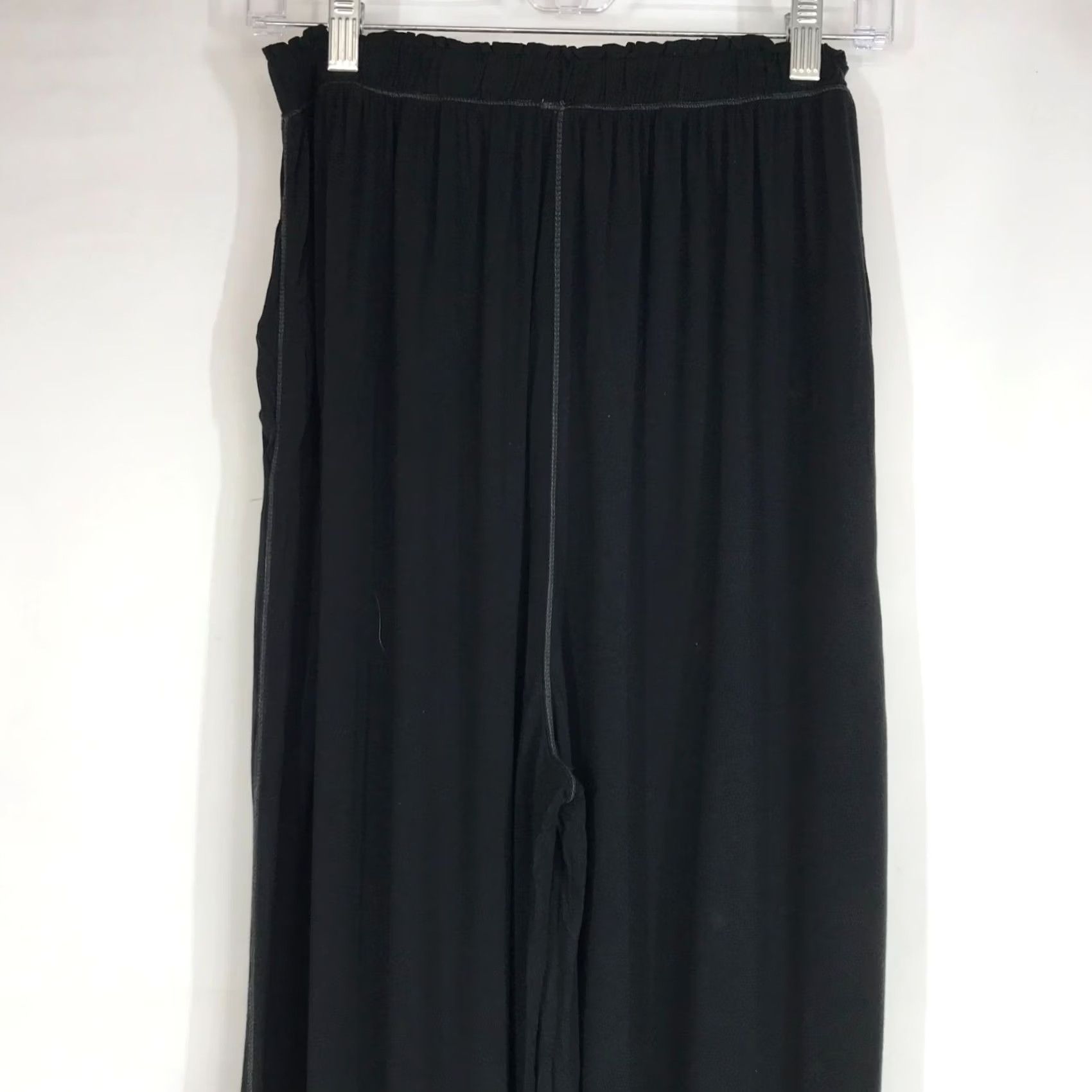 Free People FREE PEOPLE Women’s Pants S Black Elastic Waist Pull-On Lounge Pants Size 28" / US 6 / IT 42 - 5 Thumbnail