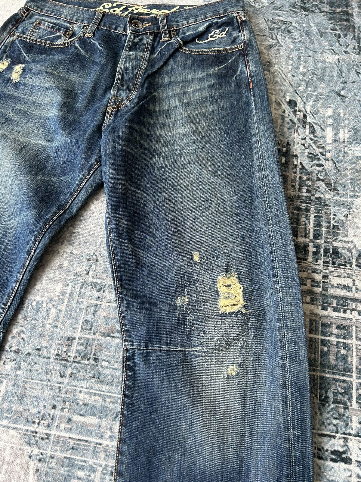 Ed Hardy KILLS LOVE Skull Logo Ed Hardy Jeans Size US 32 / EU 48 - 11 Thumbnail