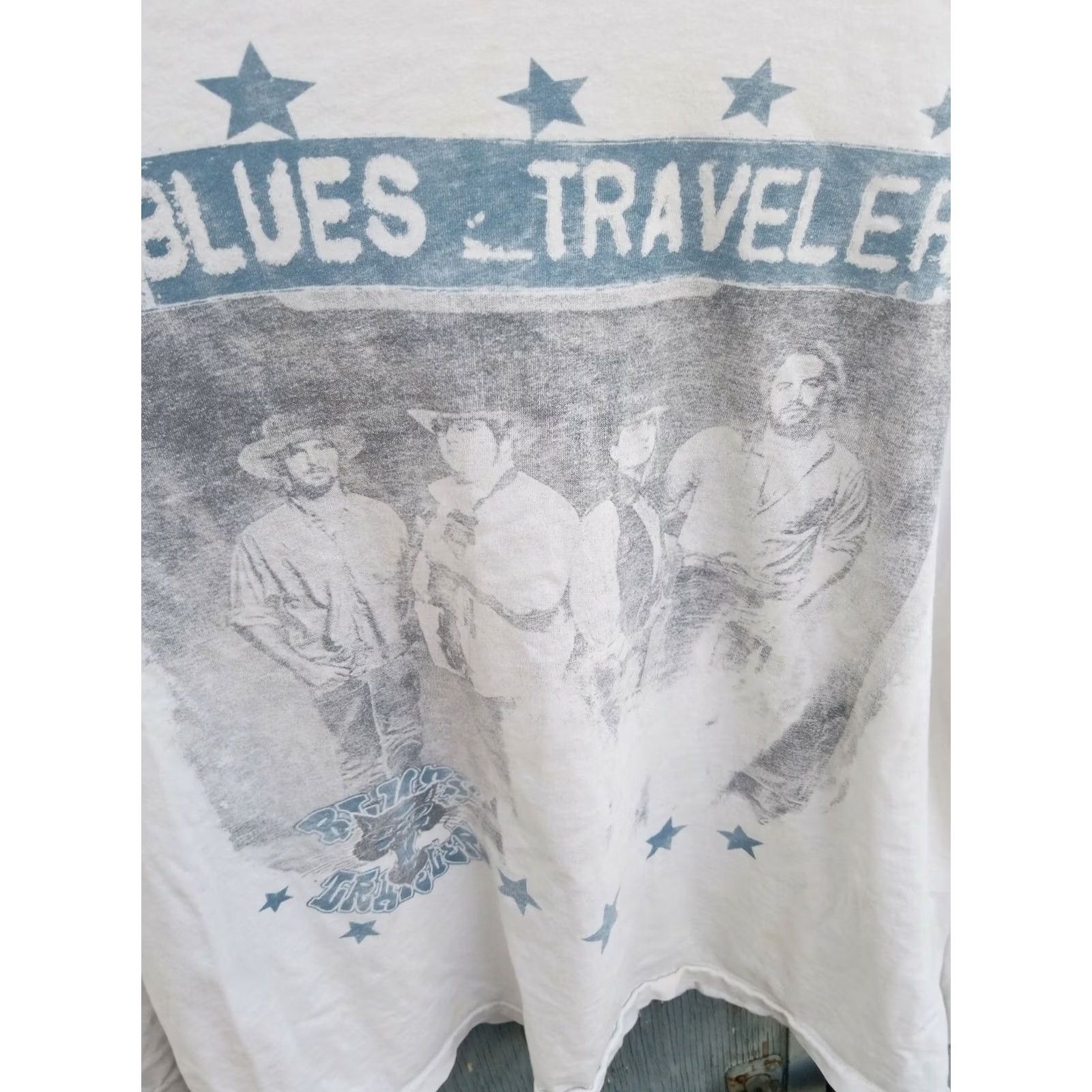 Vintage VINTAGE Blues Traveler ROSELAND BALLROOM NEW YORK CITY Shirt 1995 2XL White Unisex Graphic Tee Mens Womens Size US XXL / EU 58 / 5 - 5 Thumbnail