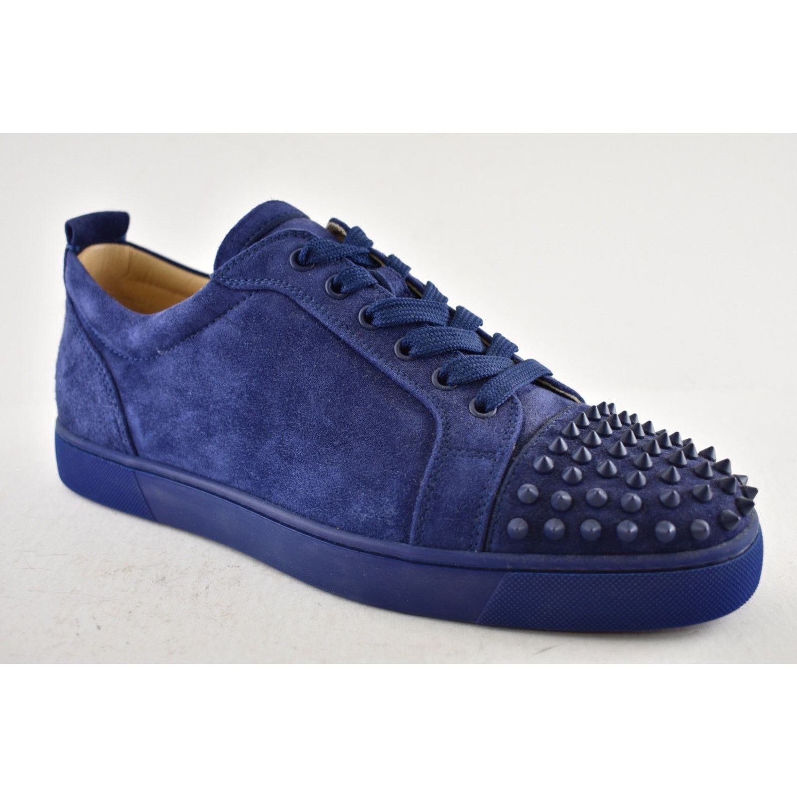 Christian Louboutin Christian Louboutin Louis Junior Spikes Flat China Blue Low Size US 10.5 / EU 43-44 - 3 Thumbnail
