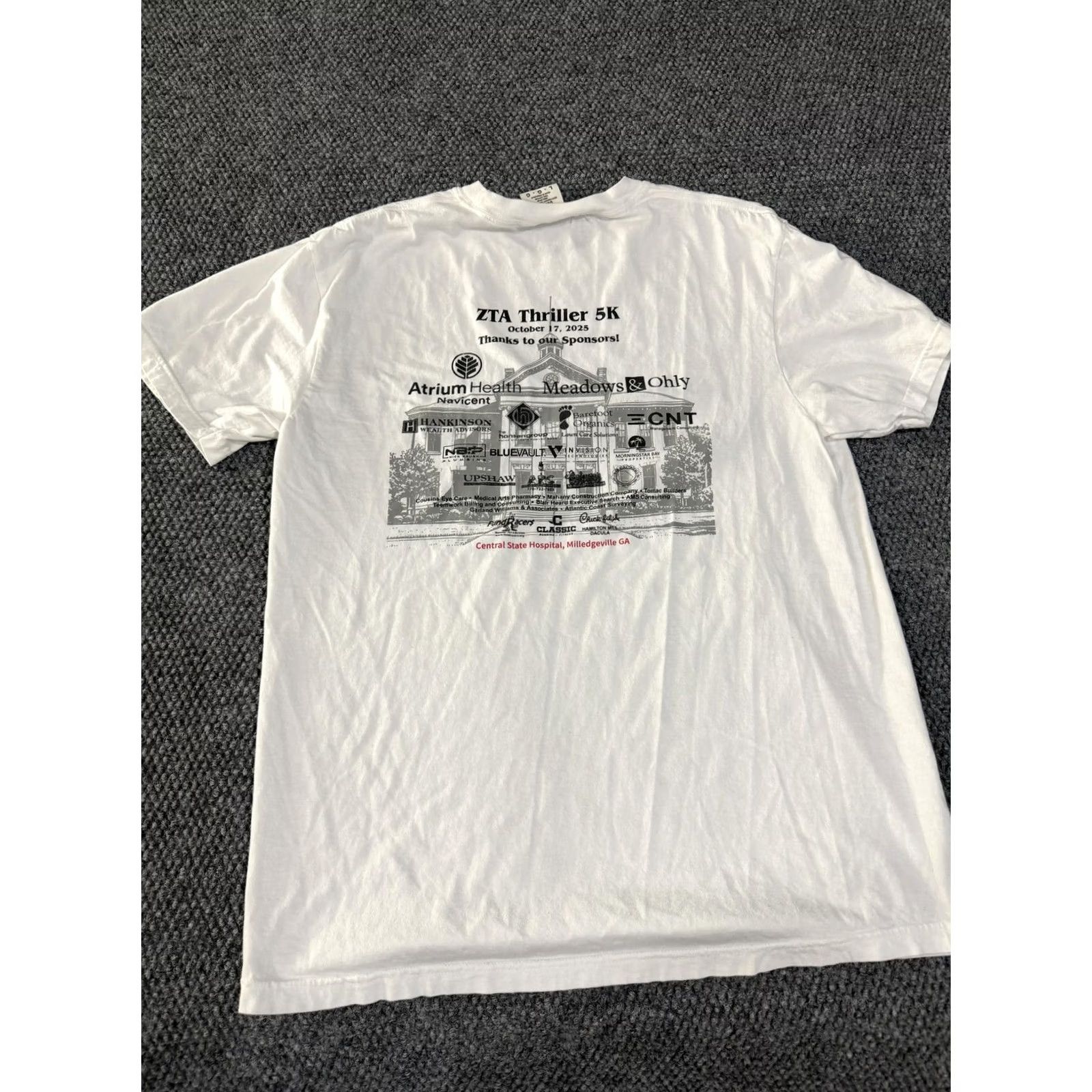 Comfort Colors Comfort Colors Shirt Womens L White Thriller 5K Zeta Tau Alpha Tee Top Running & Jogging Greek Life Breast Cancer Awareness Womens Size L / US 10 / IT 46 - 7 Thumbnail