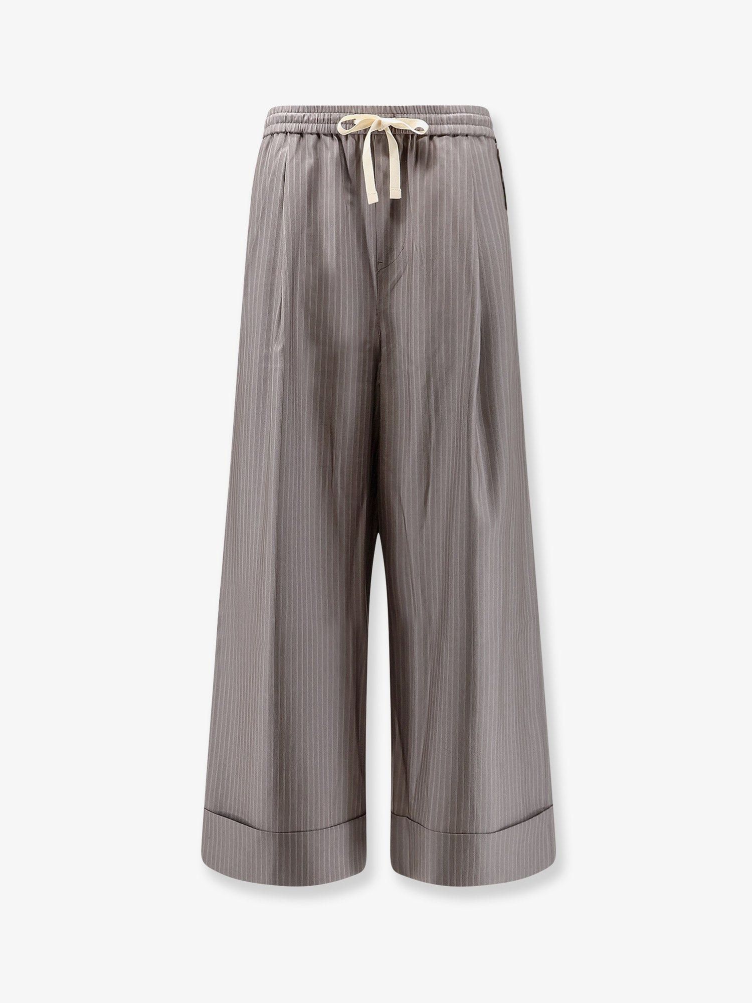 TONYWACK Silk, Polyester And Wool Blend Trousers Size 26" / US 2 / IT 38 - 1 Thumbnail