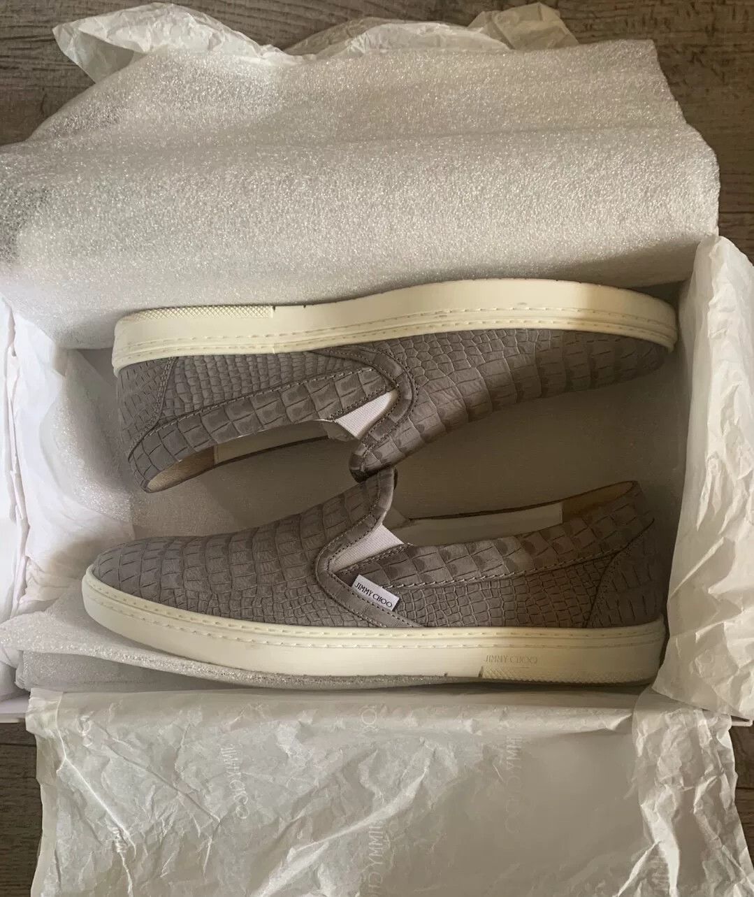 Jimmy Choo Jimmy Choo Men's Casual Shoes Gray Size US 10 / EU 43 - 1 Thumbnail