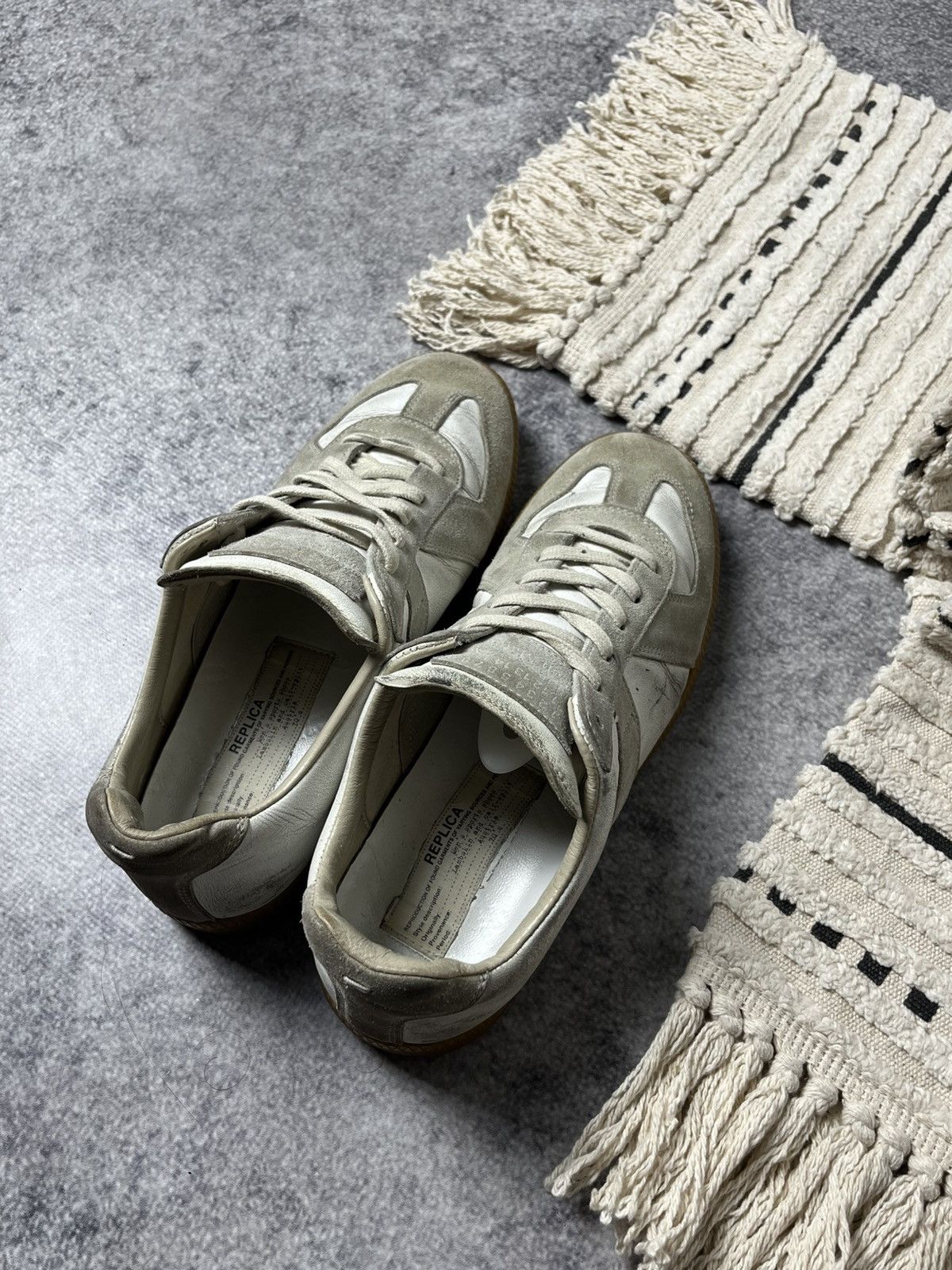 Maison Margiela 🔥Maison Margiela Replica Army Leather Sneakers 00's Size US 8 / IT 38 - 6 Thumbnail