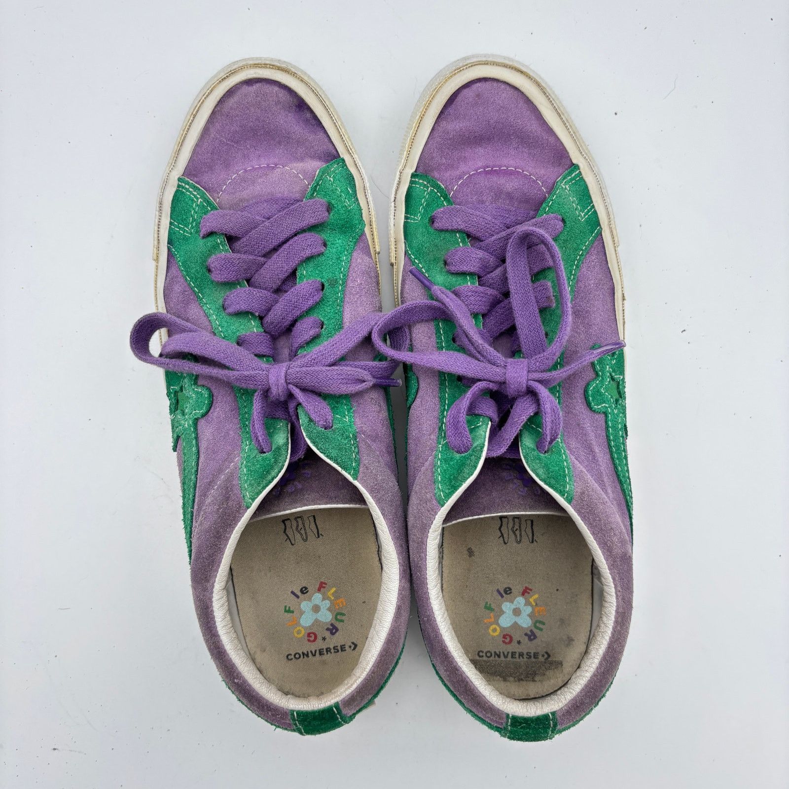 Converse × Golf le Fleur × Tyler The Creator Converse Golf Le Fleur One Star Ox Purple Heart Shoes 12 Size US 12 / EU 45 - 6 Thumbnail
