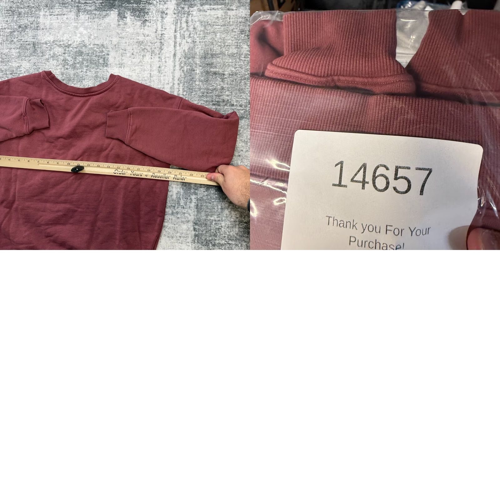 Vintage Pact Sweatshirt Womens Small Rose Burgundy Organic Cotton Crewneck Midweight Size S / US 4 / IT 40 - 8 Thumbnail