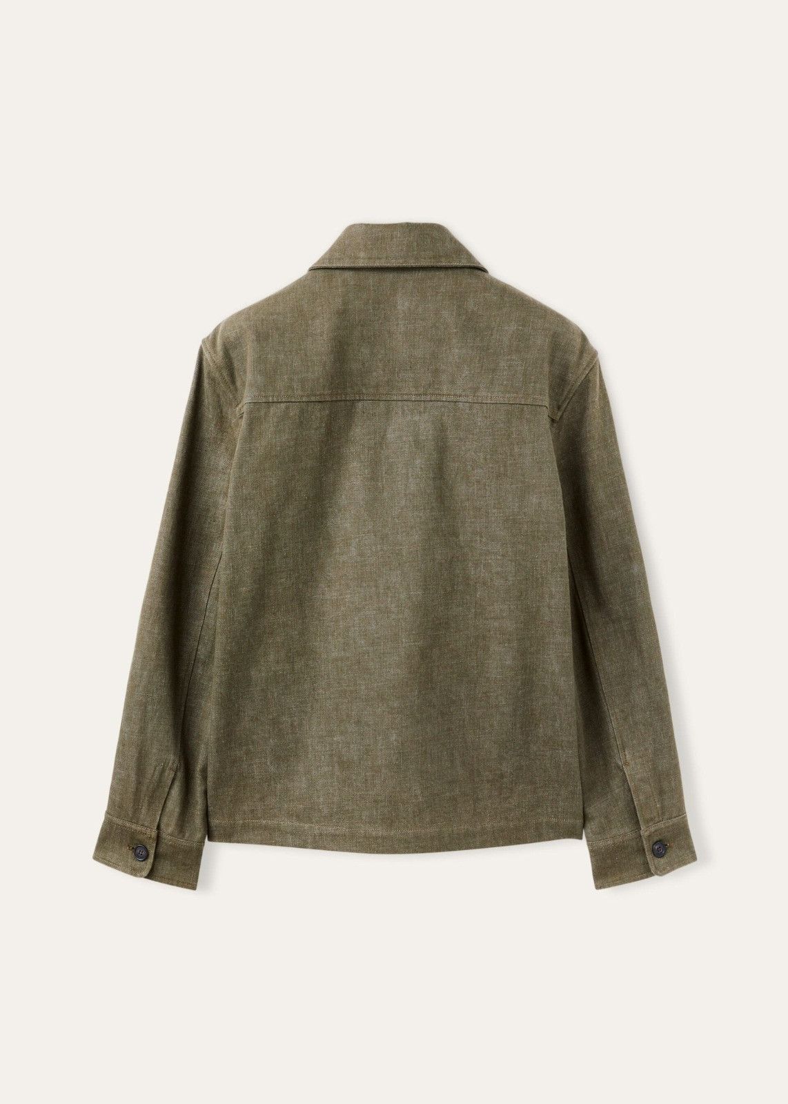 Loro Piana o1srvl11e0325 FAO0015 Overshirt Shirt in Moss Green Size US M / EU 48-50 / 2 - 2 Thumbnail