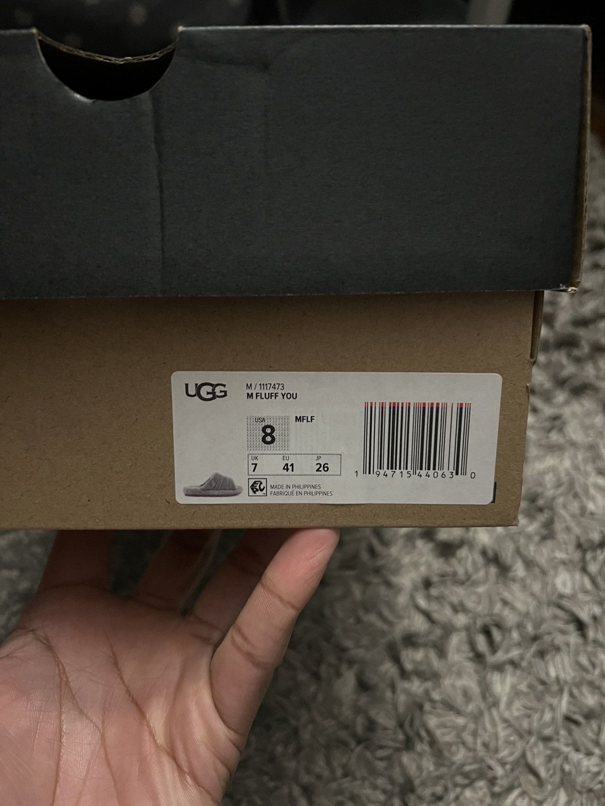 Ugg UGG Fluff You slip on - grey Size US 8 / EU 41 - 9 Thumbnail