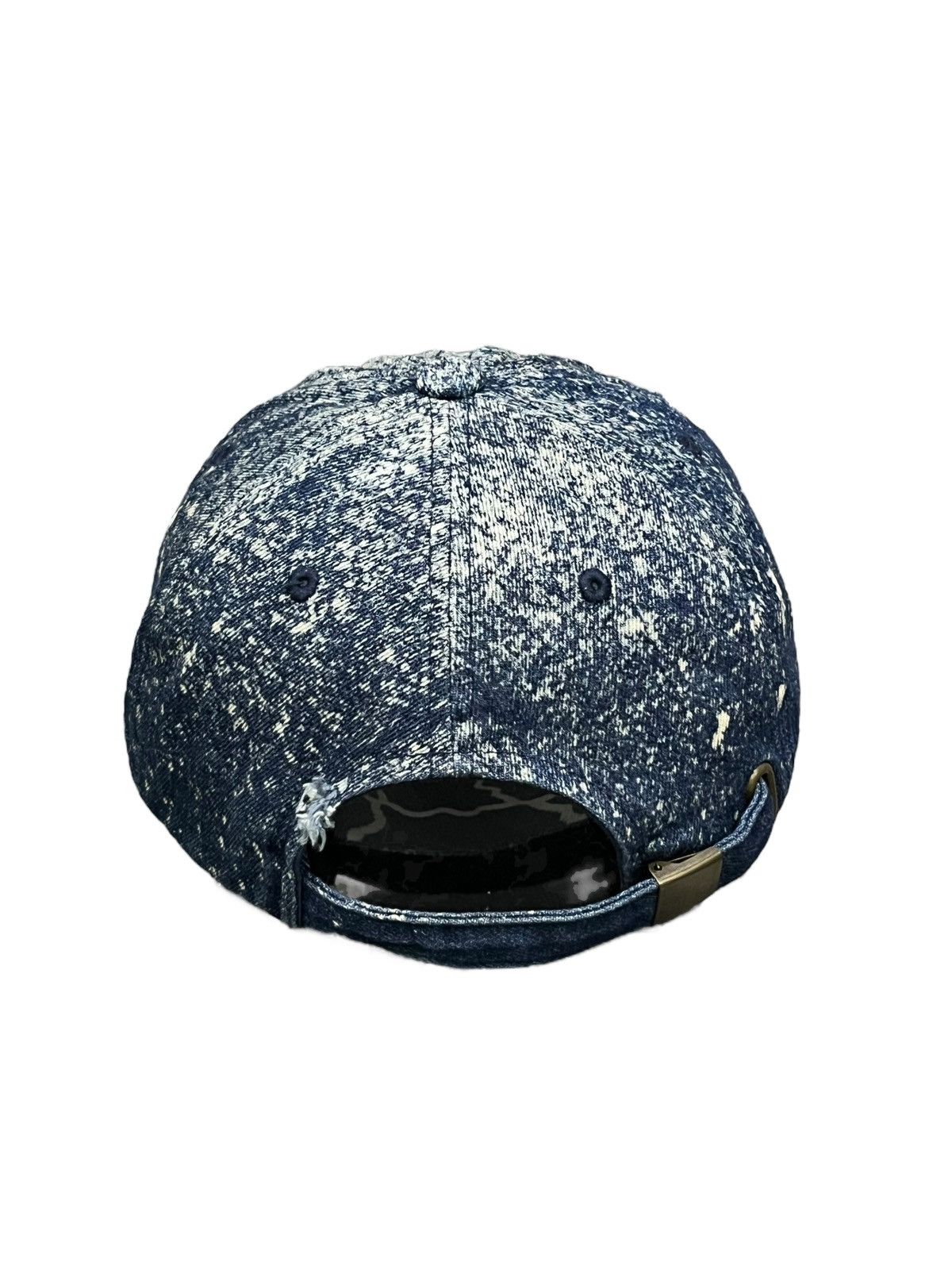 Indigo Grunge Art Spilled Paint Indigo Short Brim Hat Kapital Style Size ONE SIZE - 12 Thumbnail