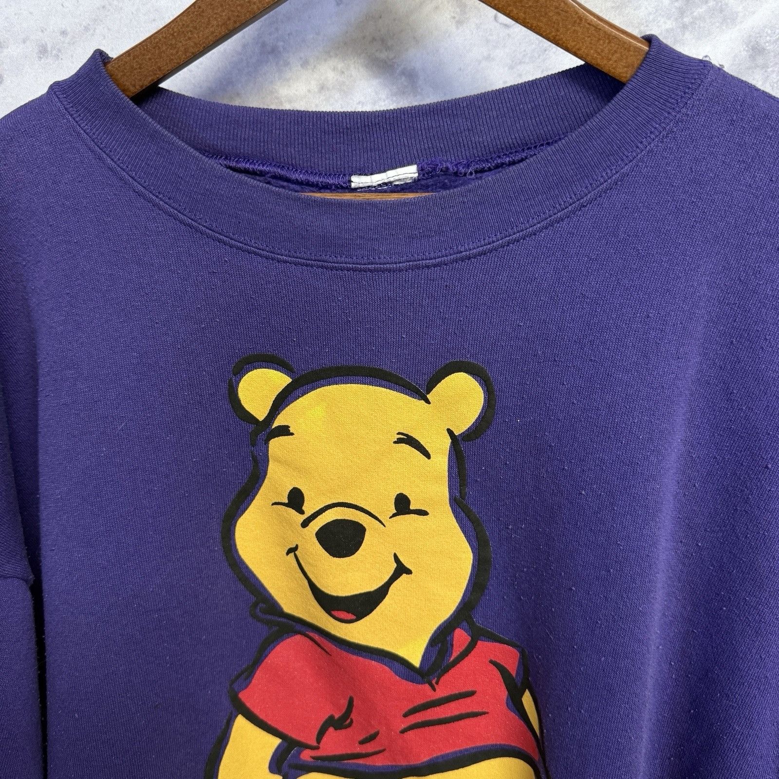 Disney Vintage Winnie The Pooh Sweatshirt Oversized L Purple Crew N Size US L / EU 52-54 / 3 - 4 Thumbnail
