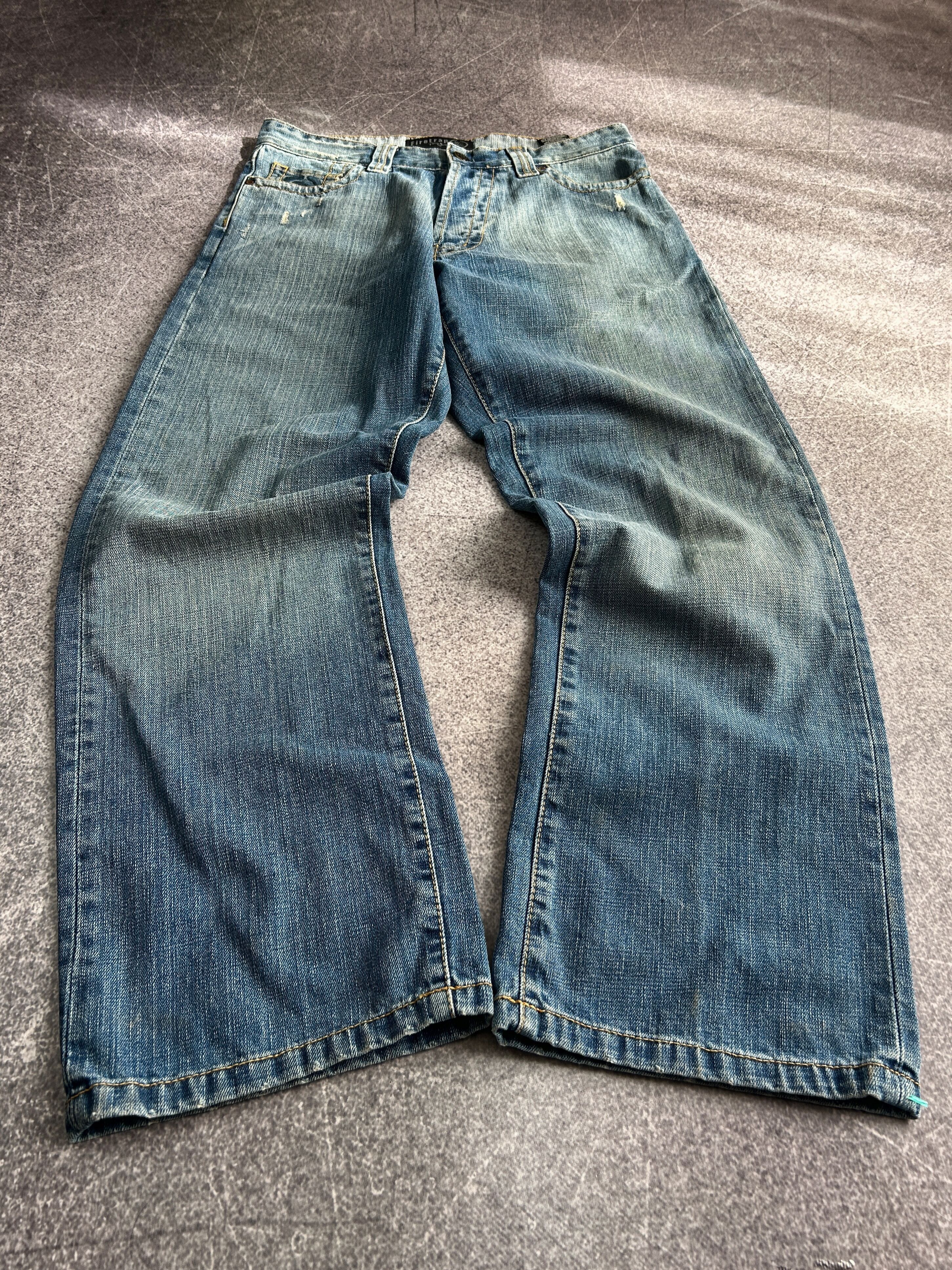 Japanese Brand VTG Balenciaga Rick Owens Style Cargo Jeans 90s Y2K Size US 30 / EU 46 - 2 Thumbnail