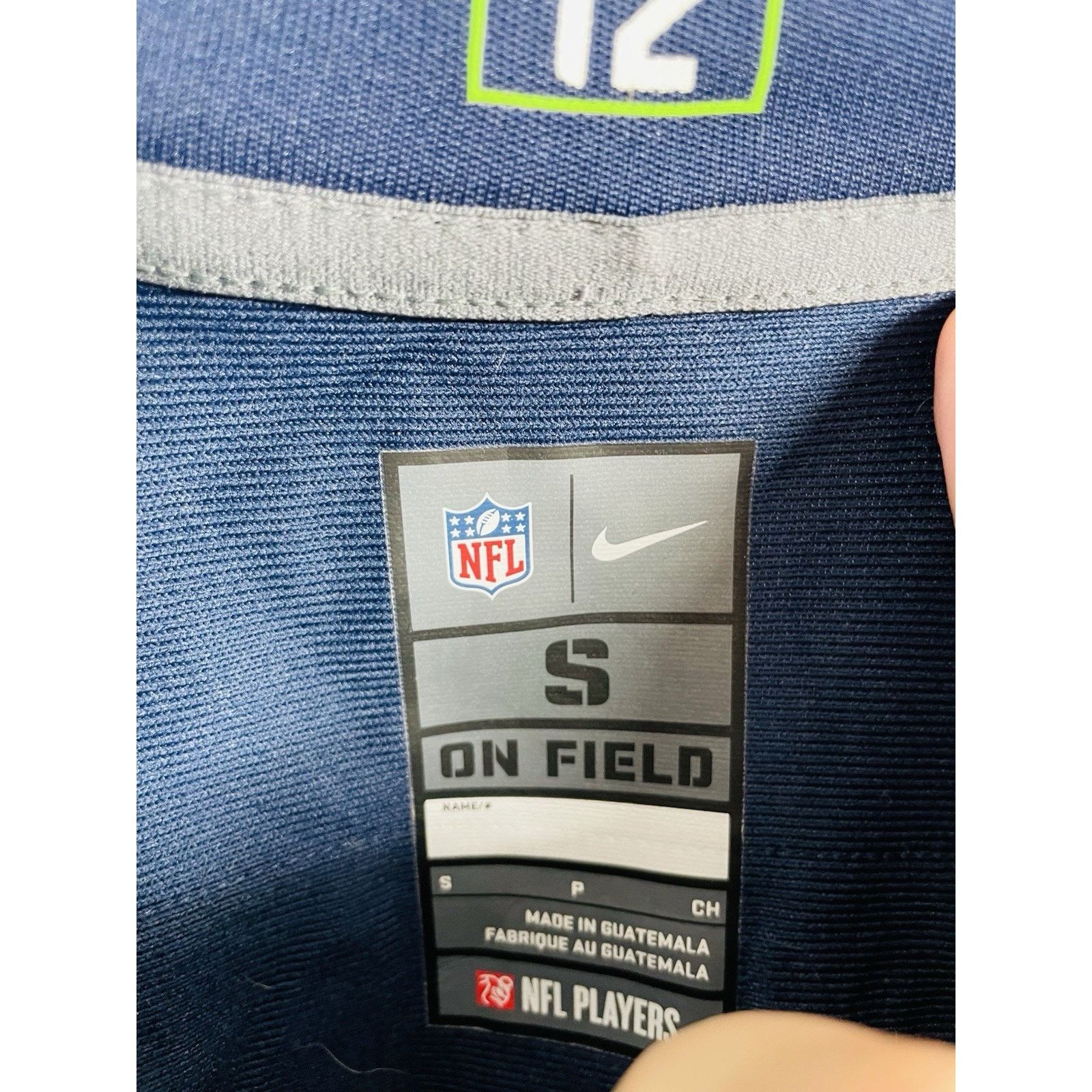 Nike Seattle Seahawks #12 Fan NIKE 12th Man On Field Blue Jersey Size US S / EU 44-46 / 1 - 6 Thumbnail