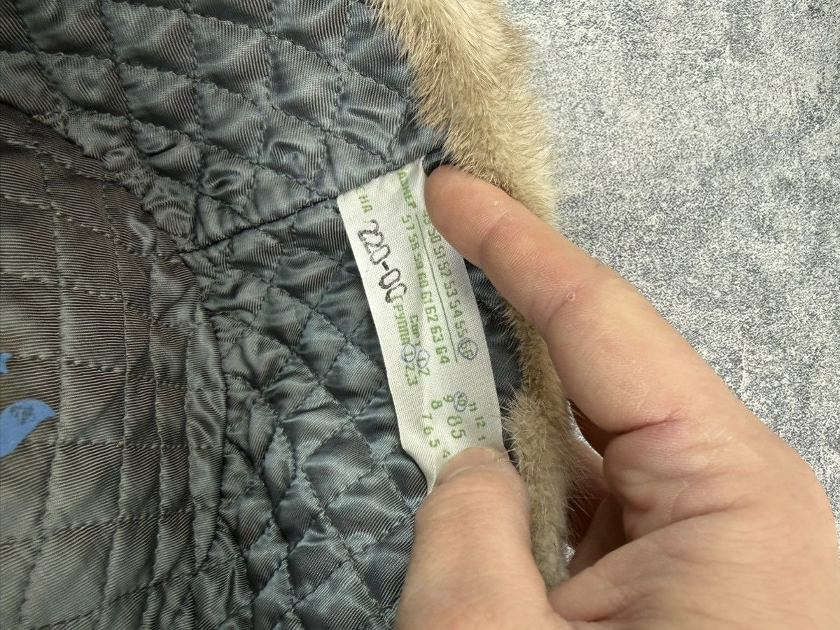Japanese Brand Vintage Faded 90s Alt Fuzzy Mohair Ushanka USSR Hat Size ONE SIZE - 3 Thumbnail