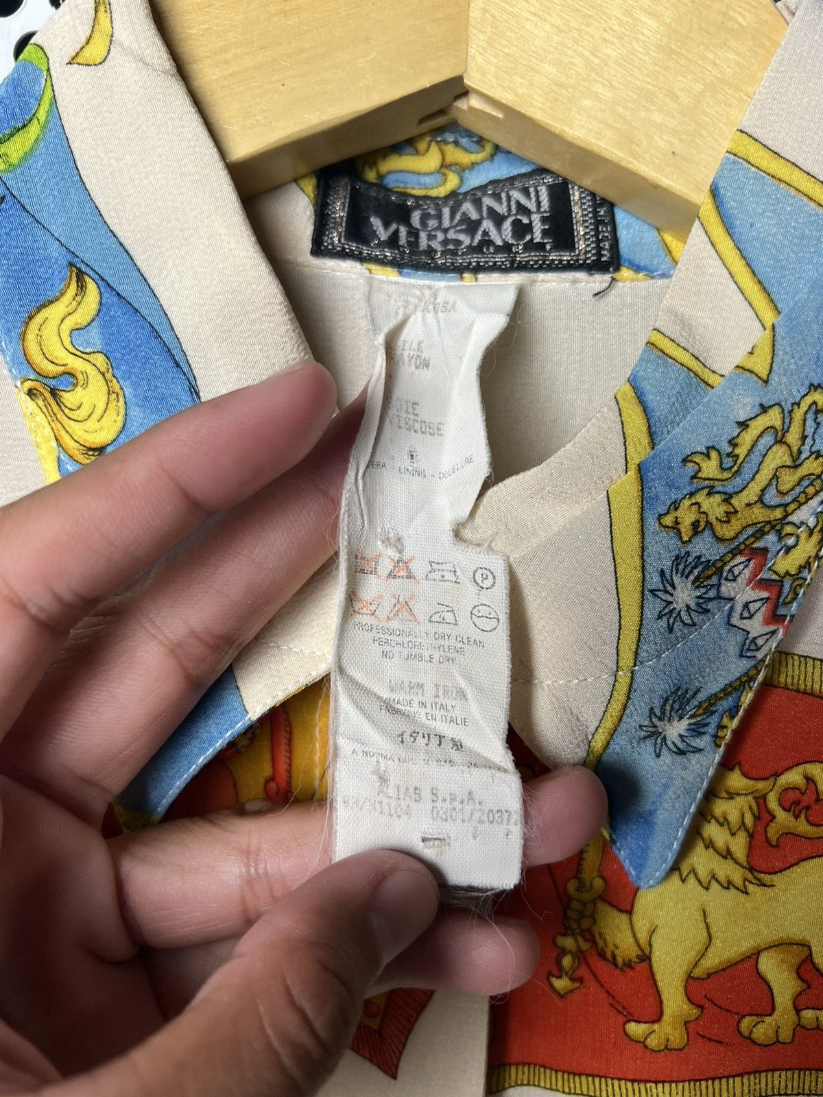 Versace Archive SS93 Gianni Versace Silk Shirt Size US L / EU 52-54 / 3 - 7 Thumbnail